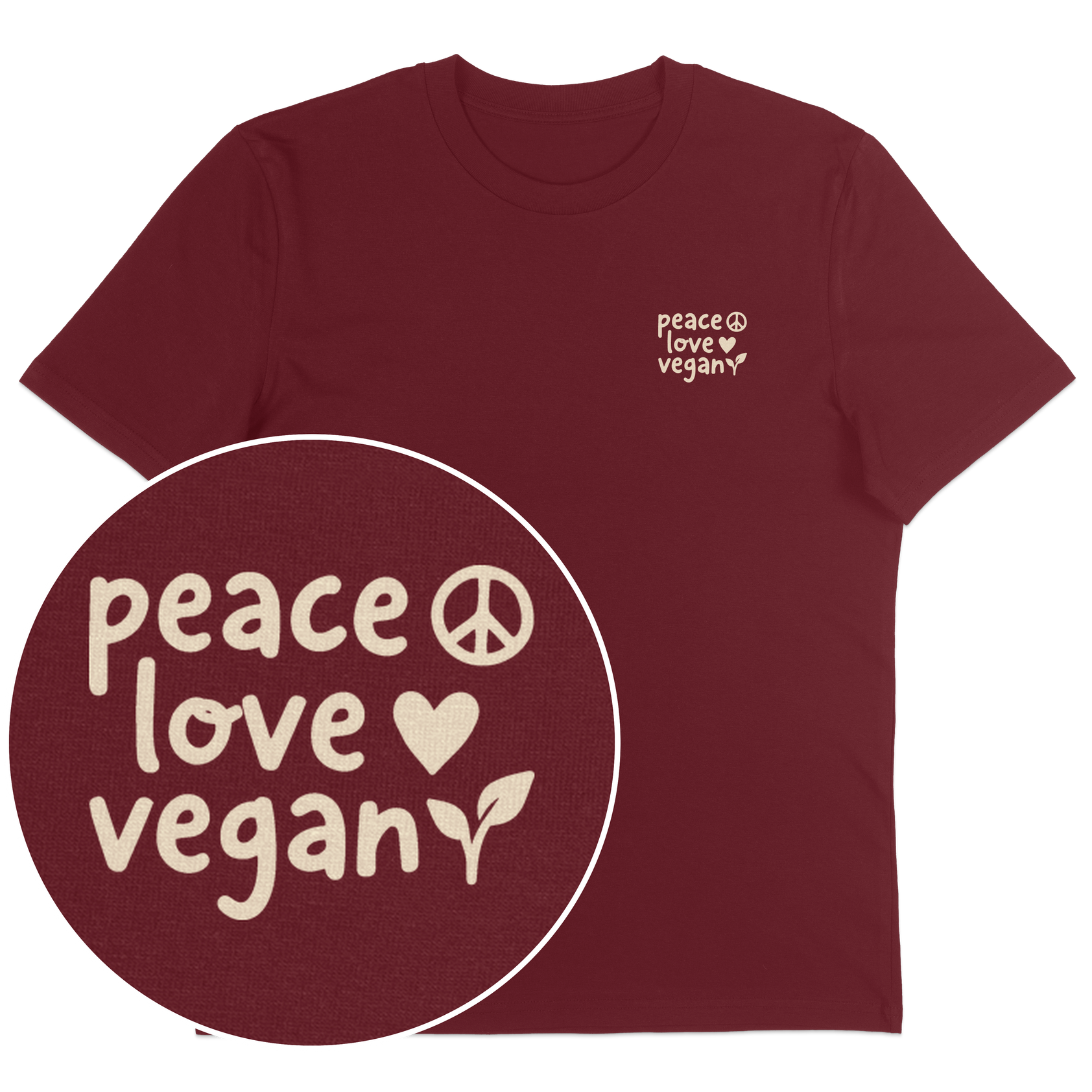 Peace Love Vegan T-Shirt