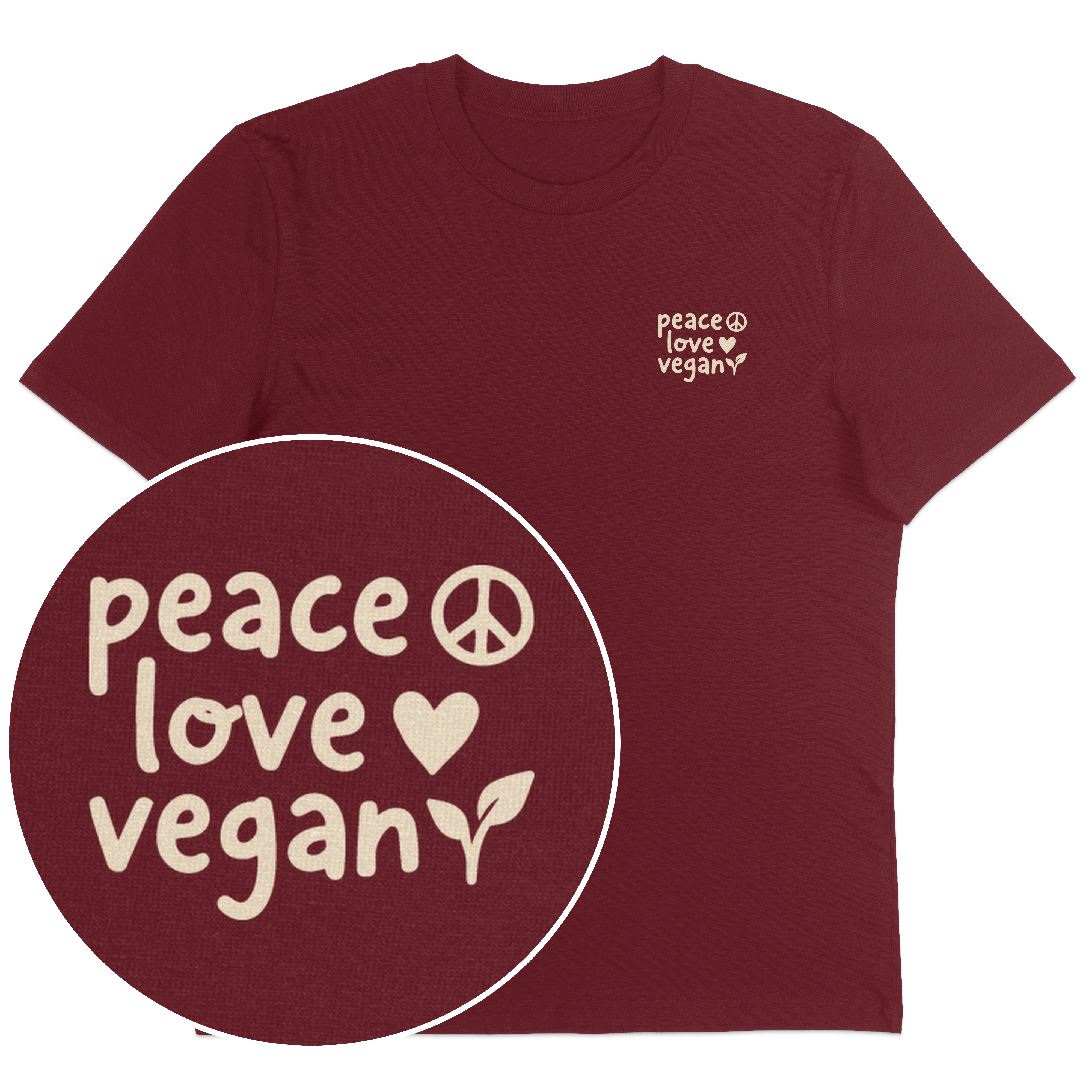 Peace Love Vegan T-Shirt