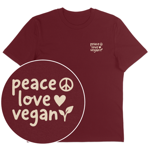 Peace Love Vegan T-Shirt