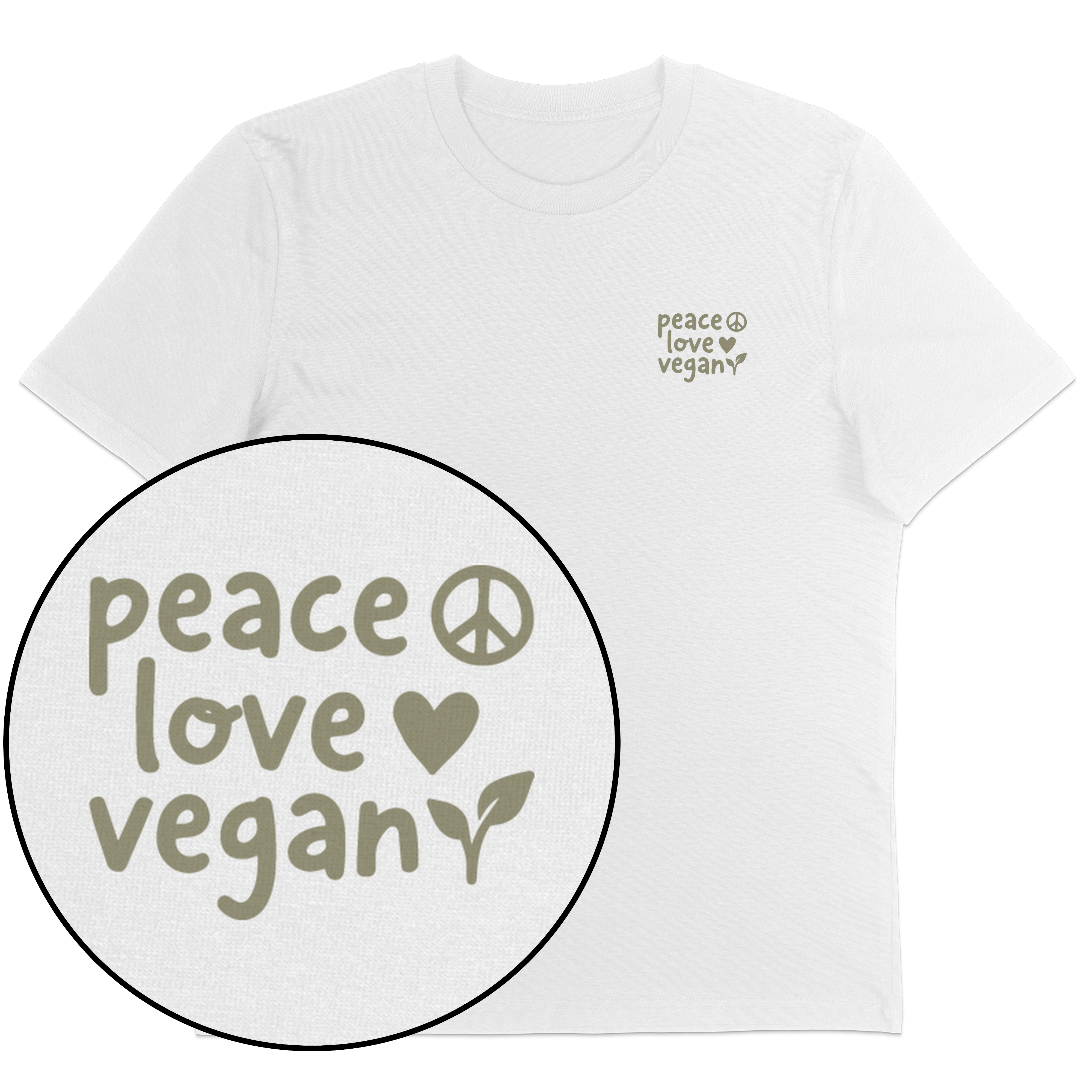 Peace Love Vegan T-Shirt