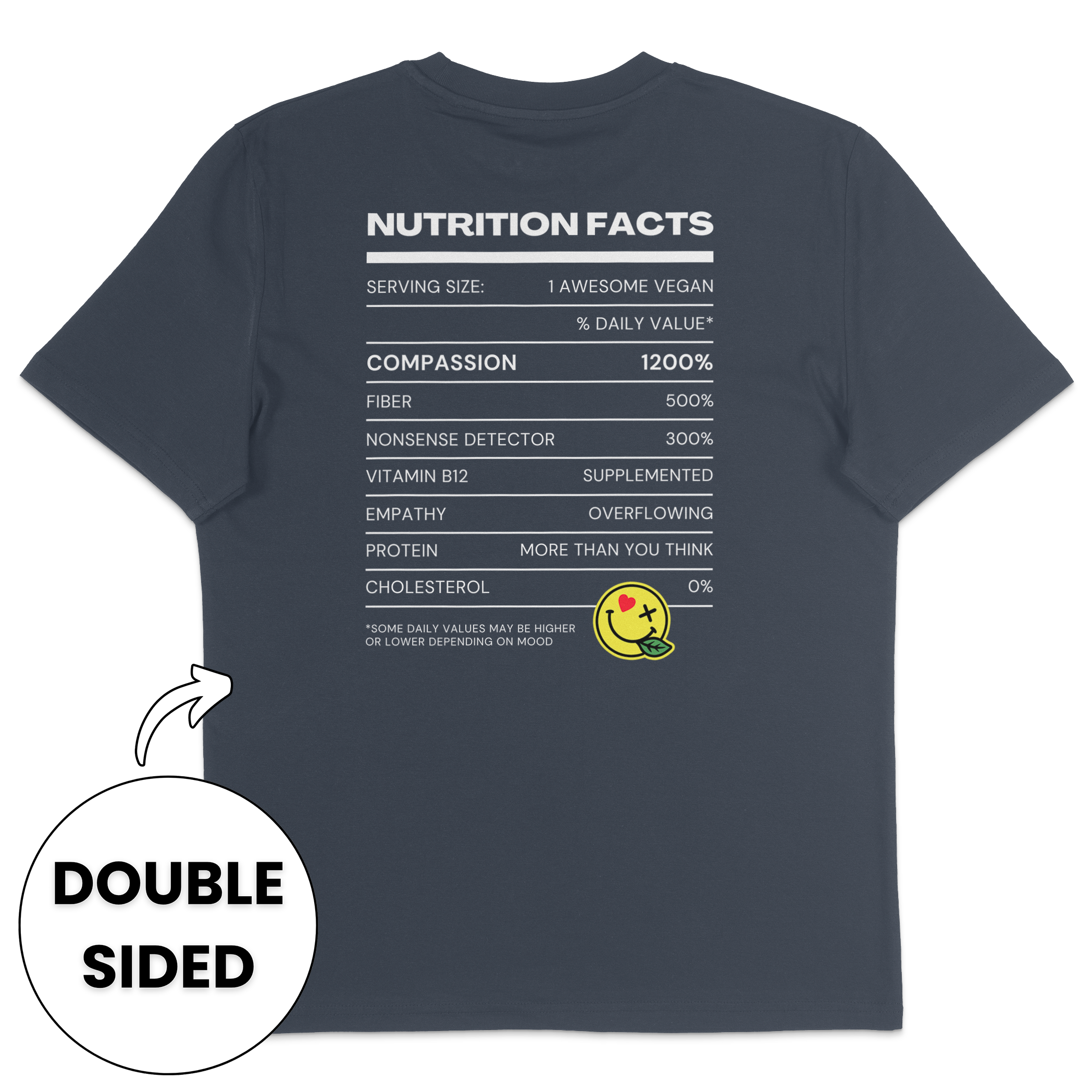Vegan Nutrition Facts Streetwear T-Shirt