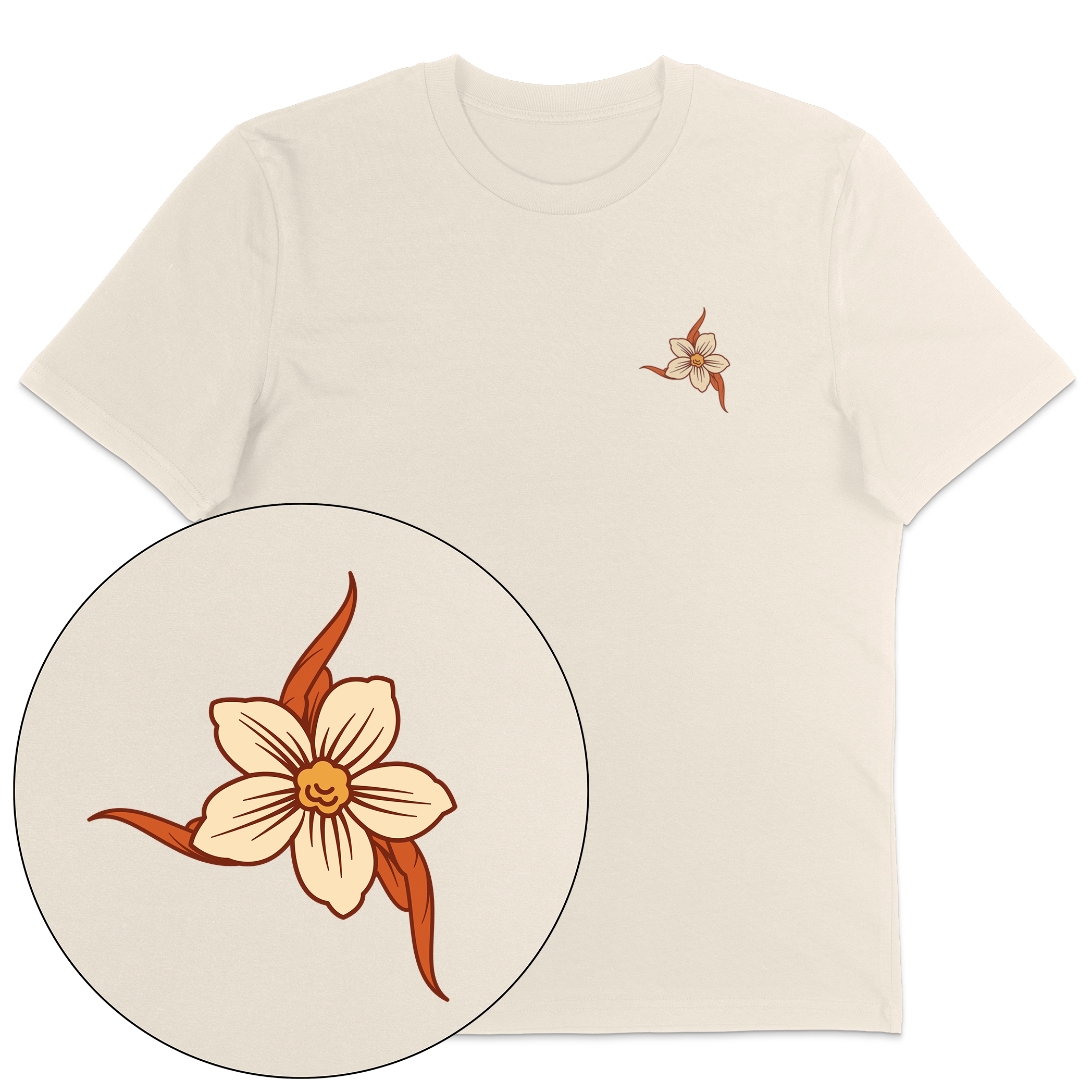 Plant-Based Flowers Streetwear T-Shirt