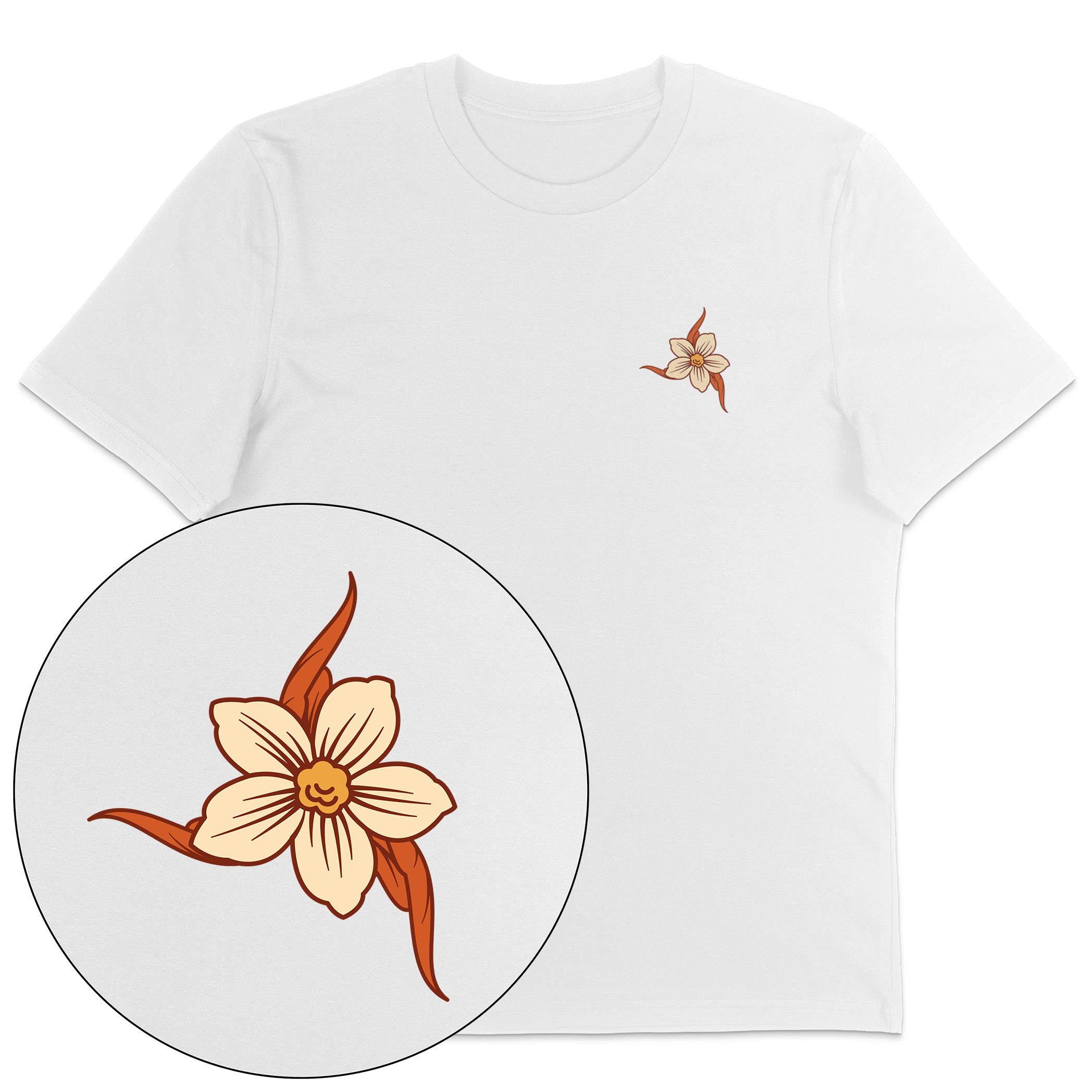 Plant-Based Flowers Streetwear T-Shirt