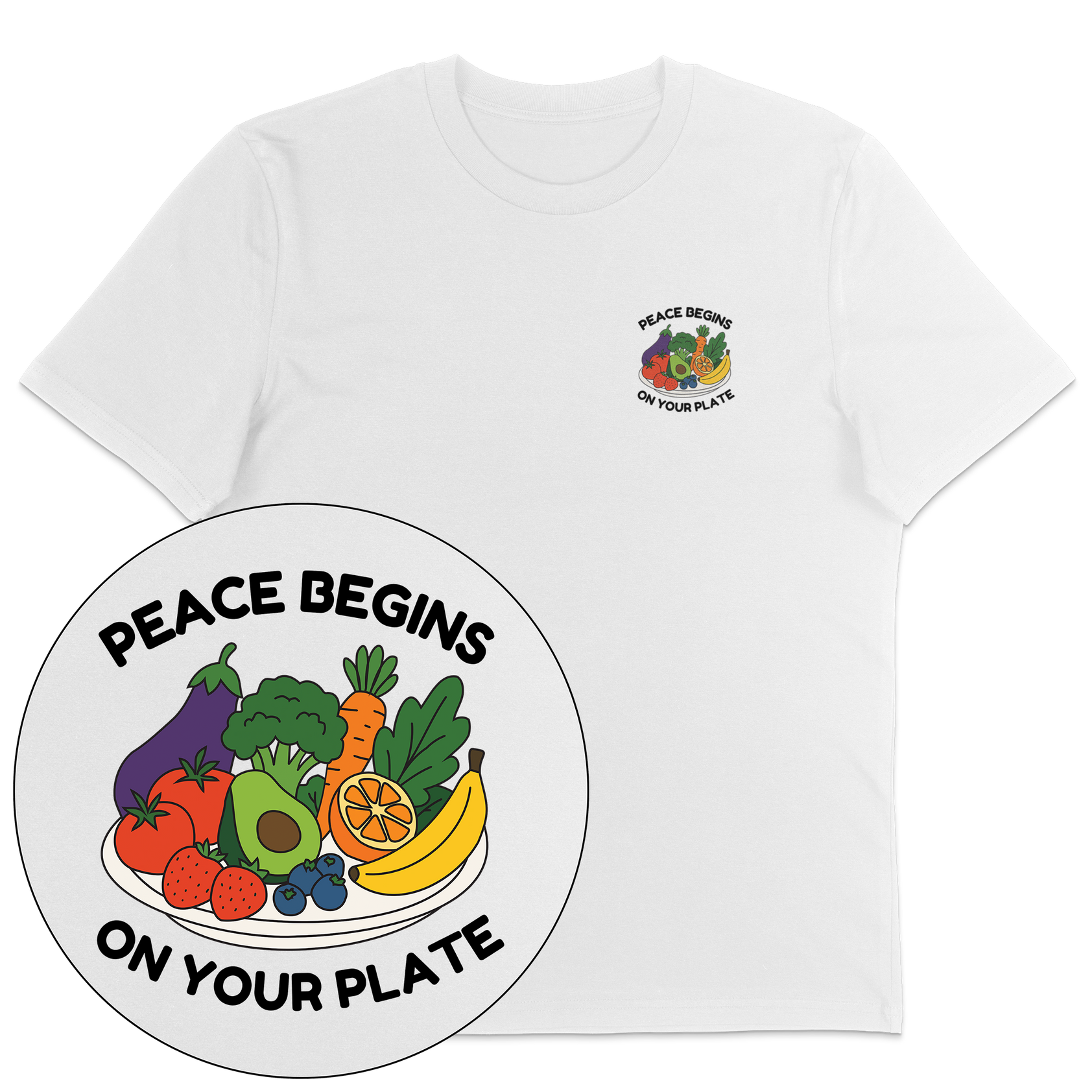 Peace Begins On Your Plate T-Shirt