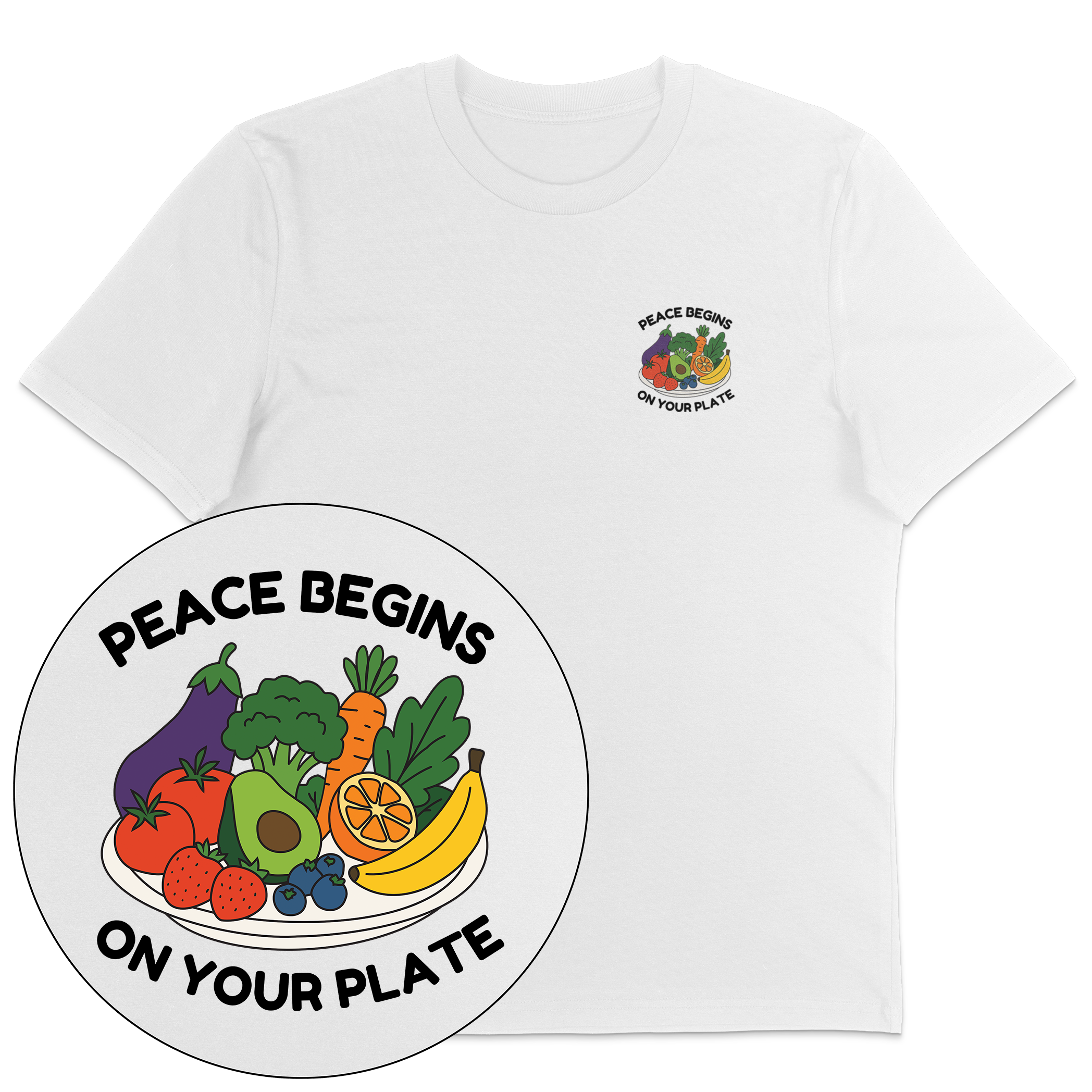 Peace Begins On Your Plate T-Shirt