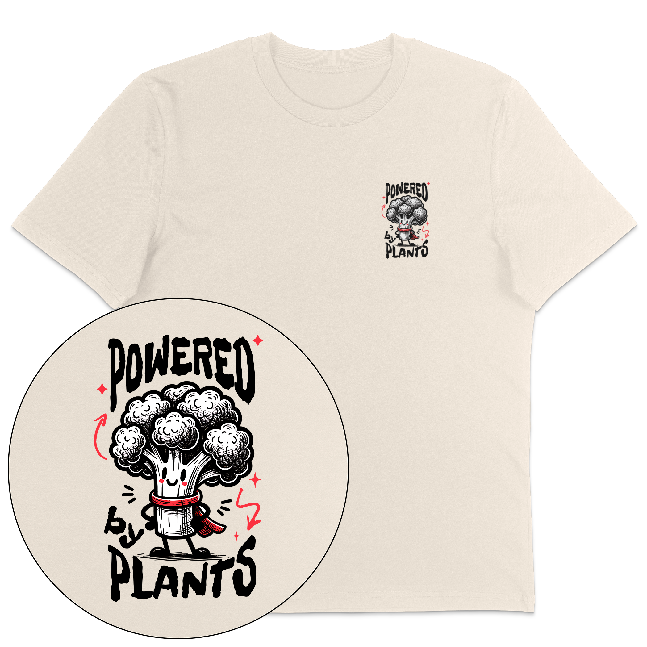 Powered By Plants Broccoli T-Shirt