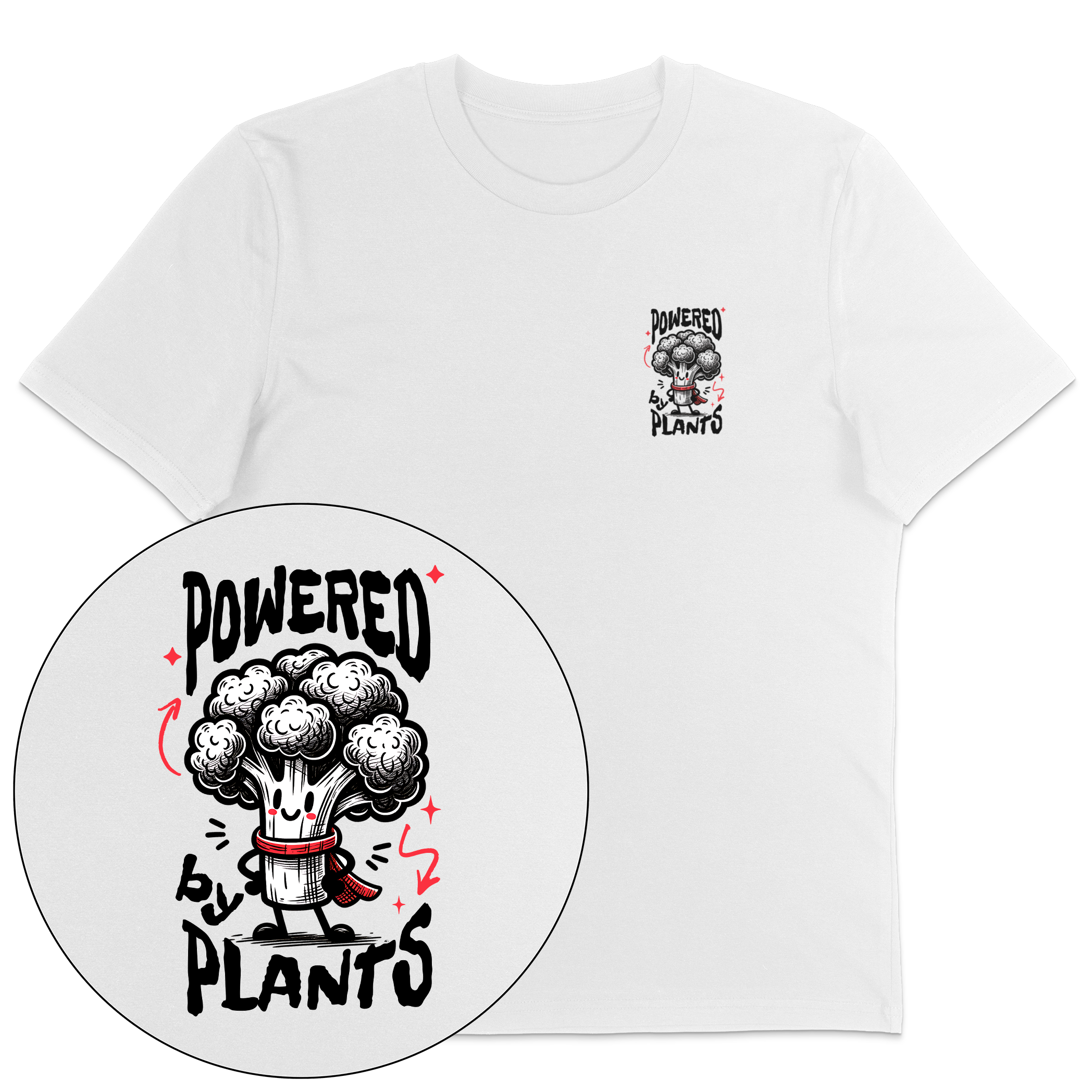 Powered By Plants Broccoli T-Shirt