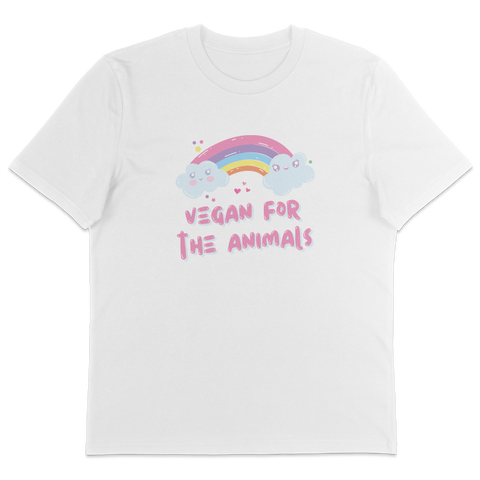 Vegan For The Animals Rainbow T-Shirt