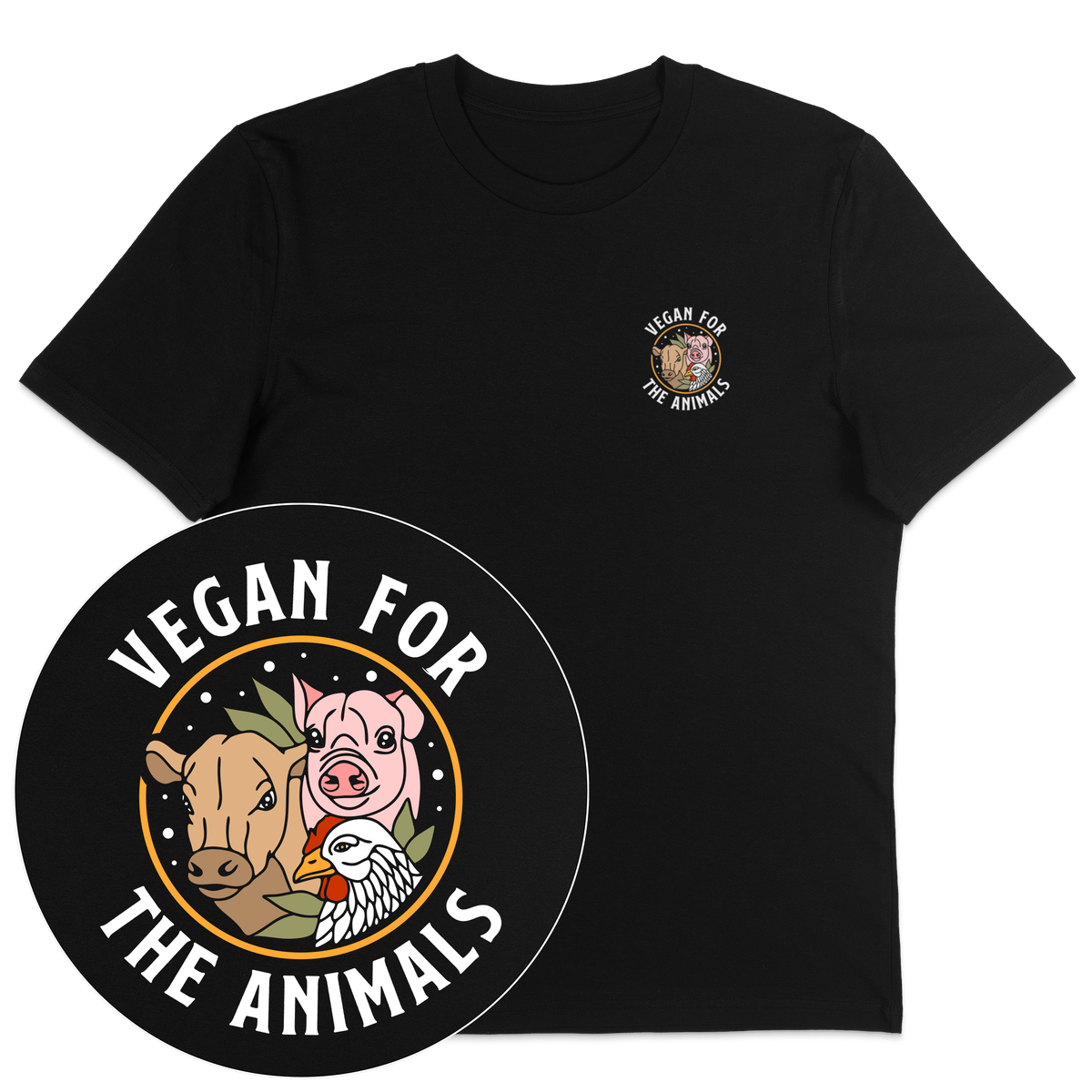 Vegan For The Animals Earthlings T-Shirt