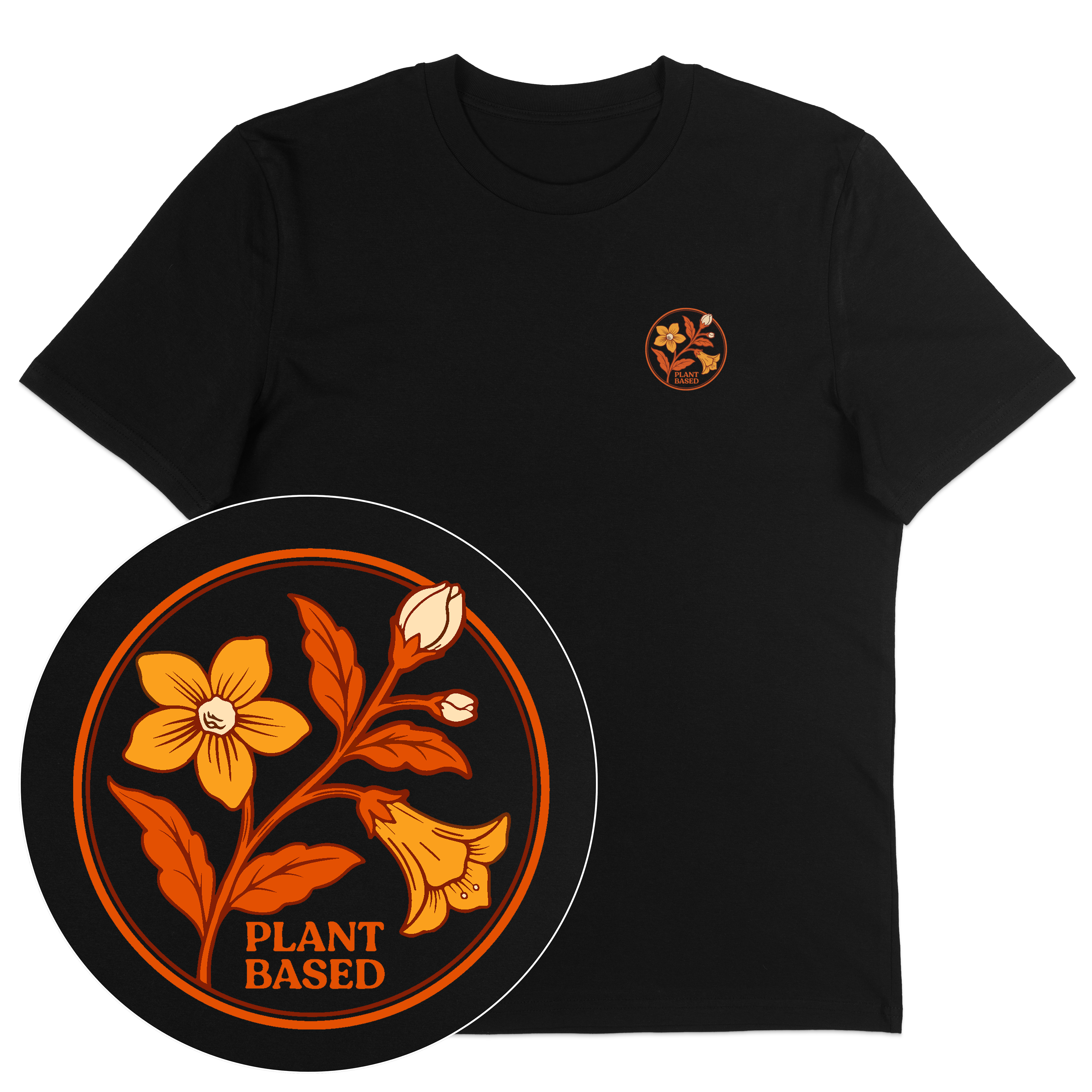 Plant-Based Flowers Streetwear T-Shirt – Worn Out Vegan Plant-Based Flowers Streetwear T-Shirt – Worn Out Vegan