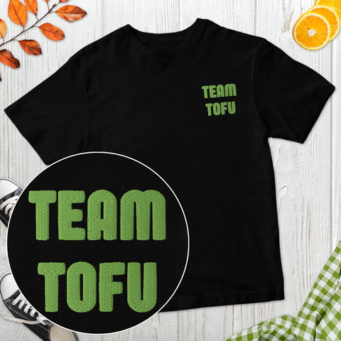 Team Tofu Embroidered T-Shirt