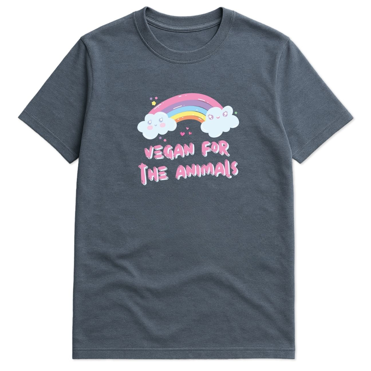 Vegan For The Animals Rainbow T-Shirt