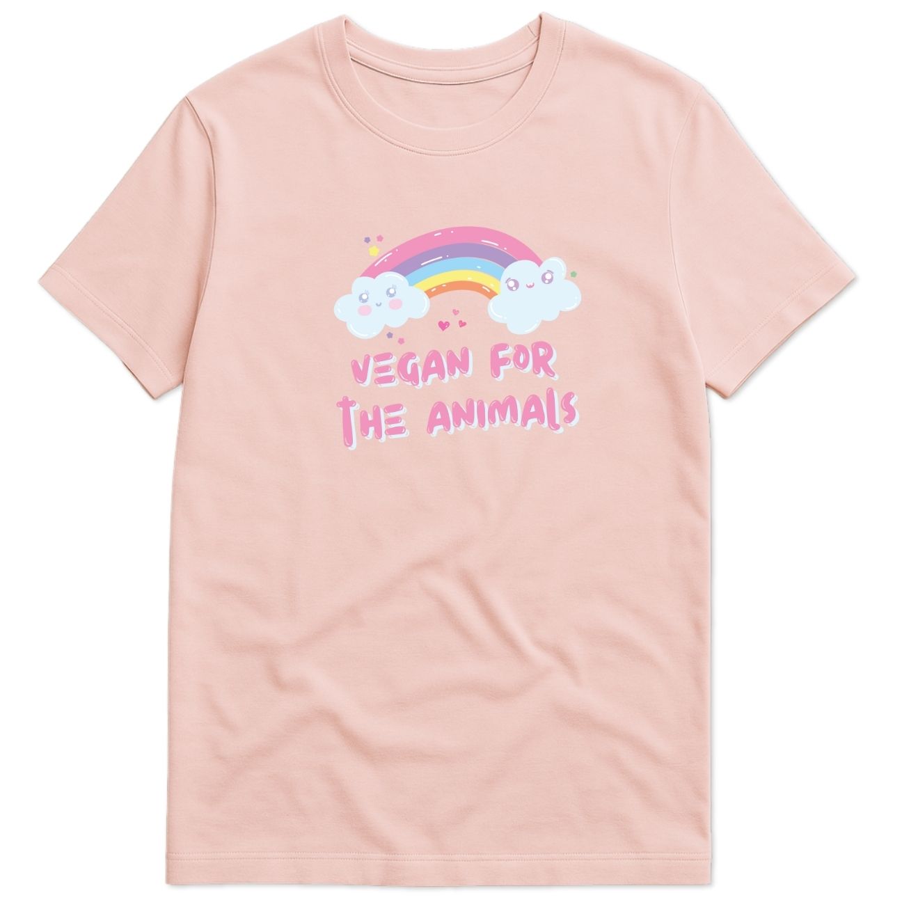 Vegan For The Animals Rainbow T-Shirt