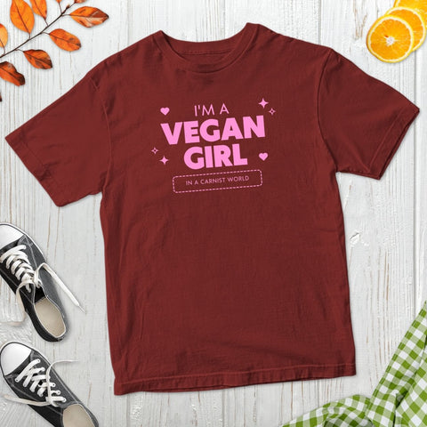 I'm A Vegan Girl T-Shirt