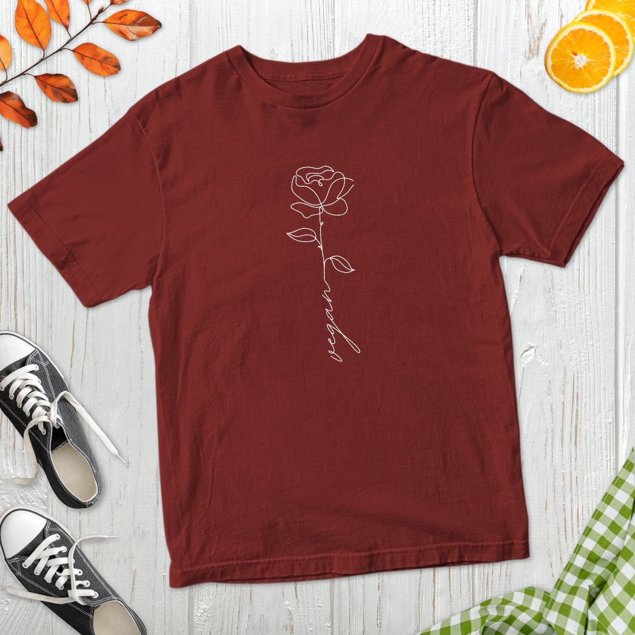 Vegan Rose T-Shirt