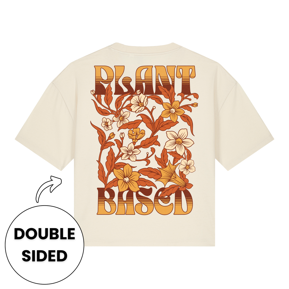 Plant-Based Flowers Streetwear Women's Boxy T-Shirt