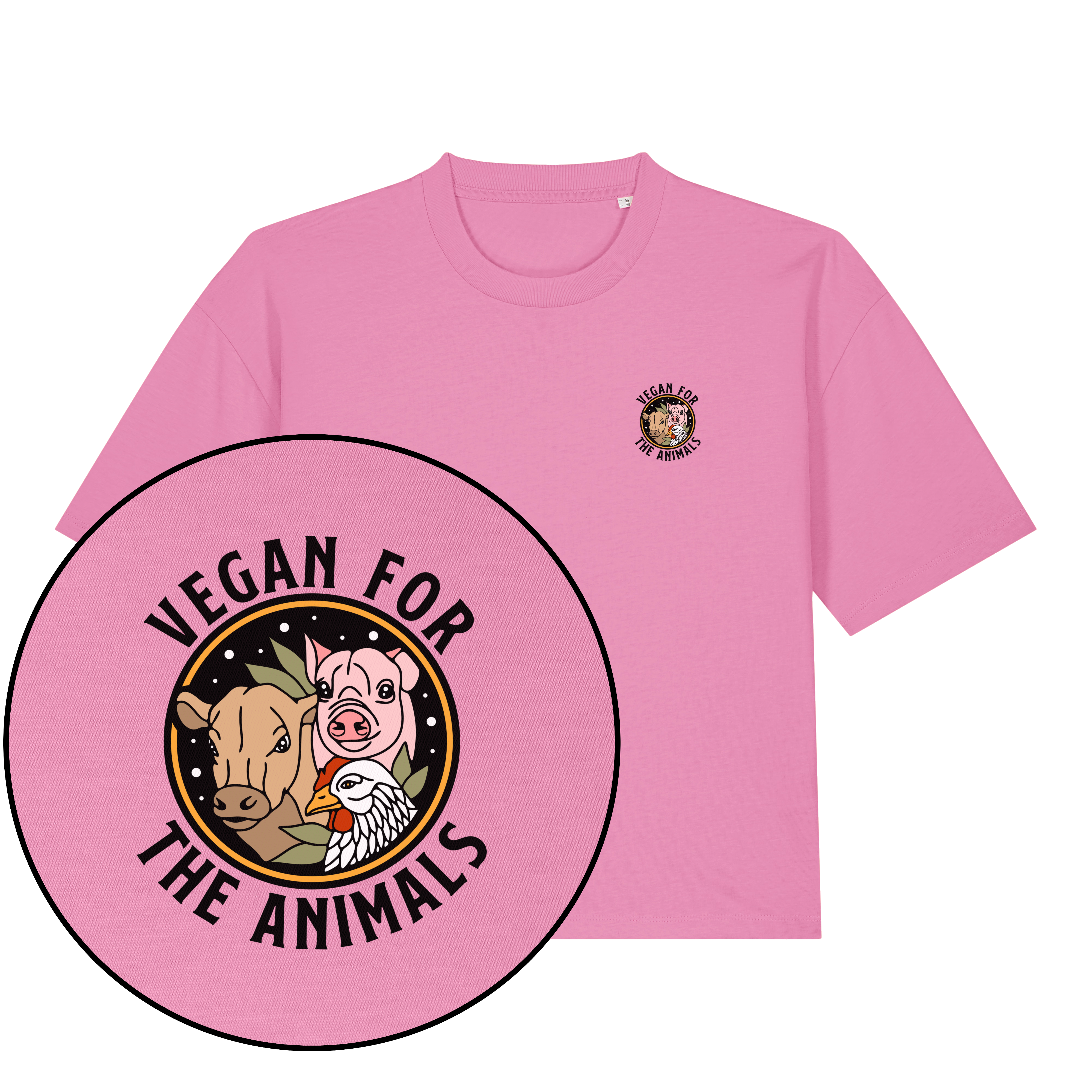 Vegan For The Animals Earthlings Women's Boxy T-Shirt