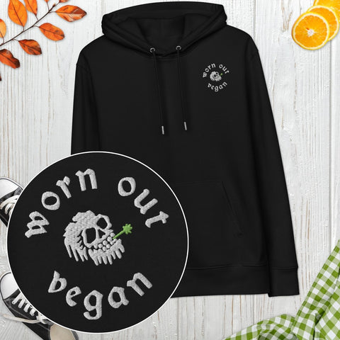 Worn Out Vegan Embroidered Hoodie