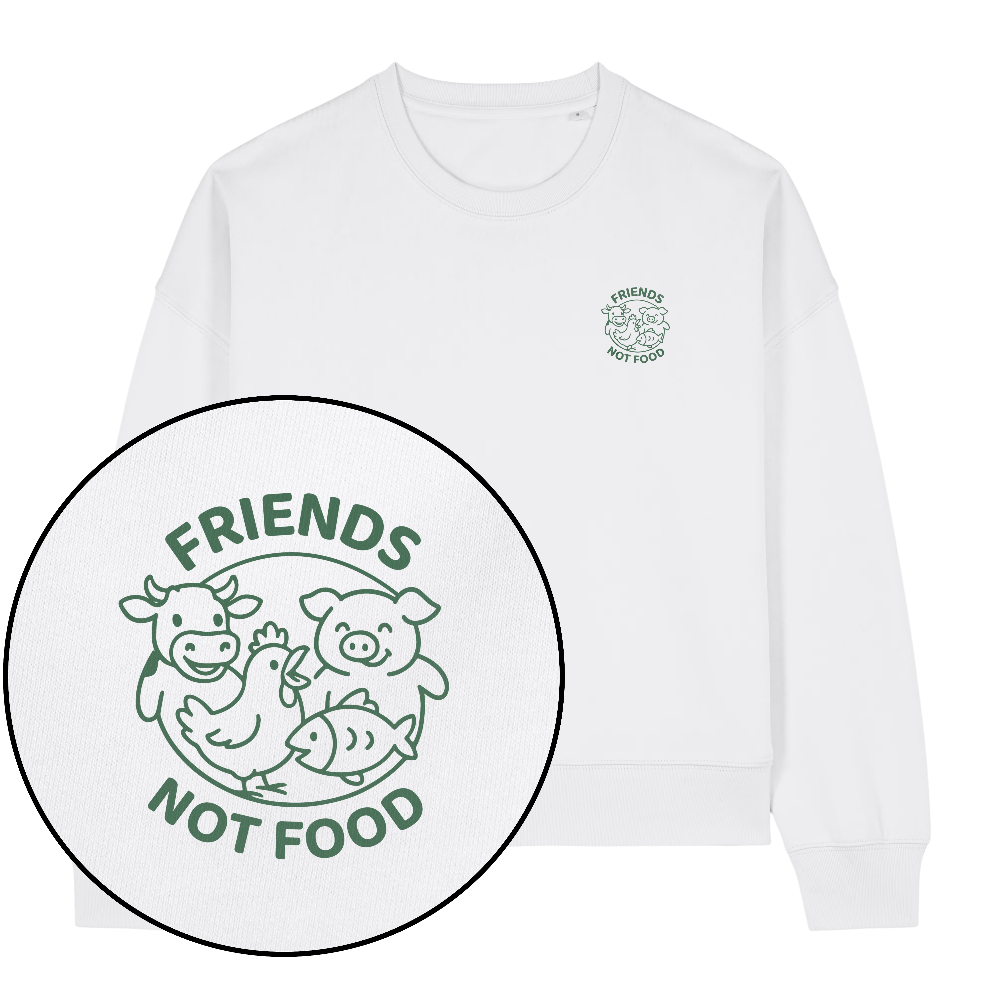 Friends Not Food Women's Sweatshirt