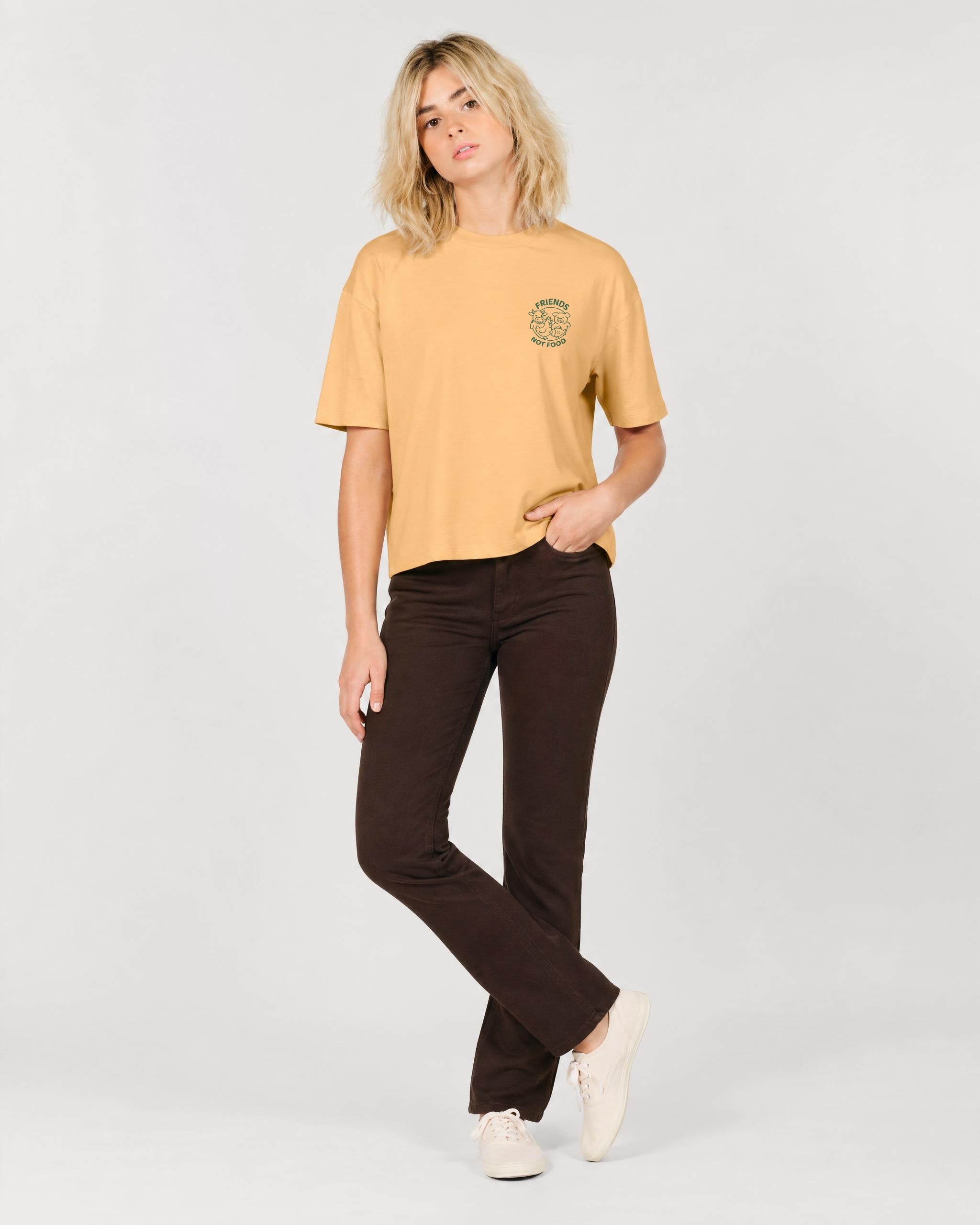 Friends Not Food Women's Boxy T-Shirt