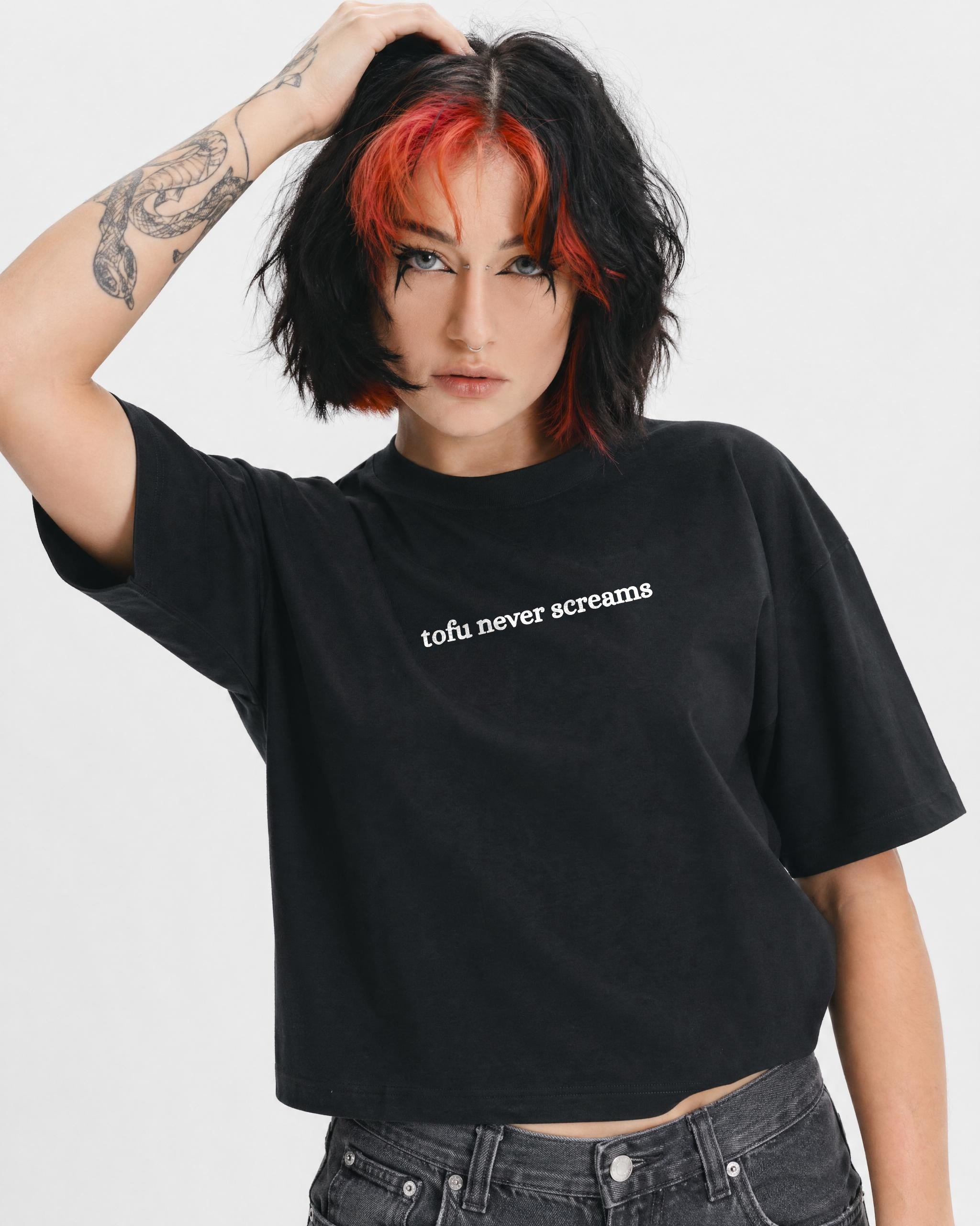 Tofu Never Screams Women's Boxy T-Shirt