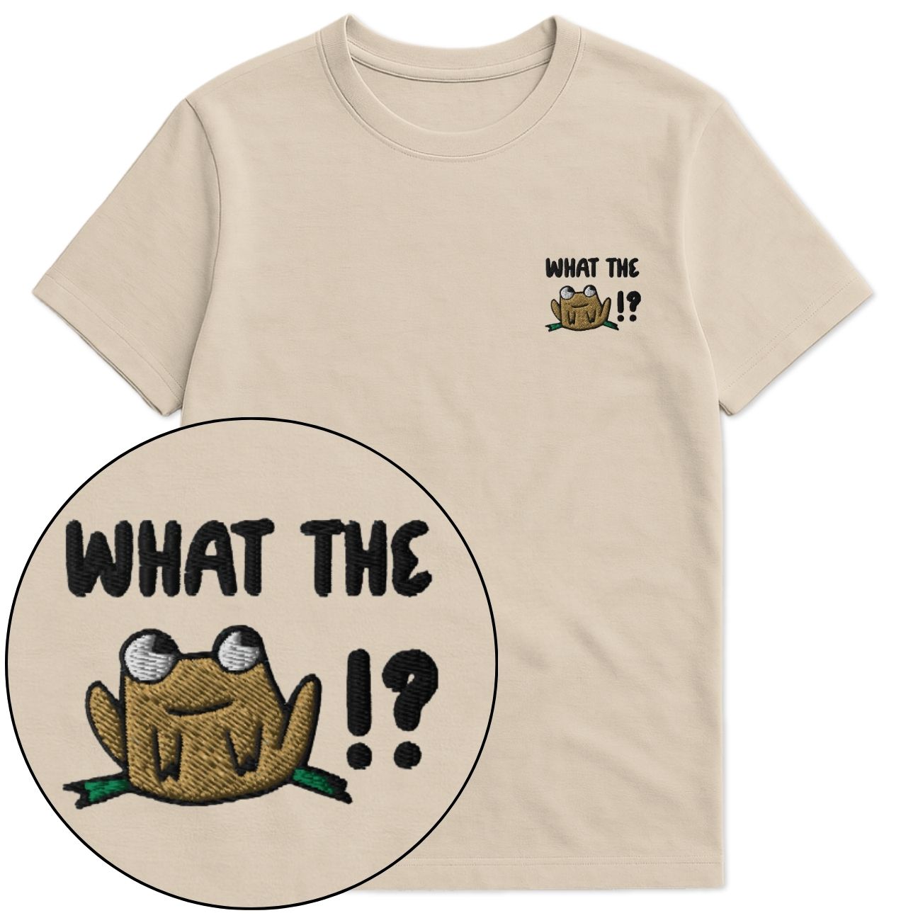 What The Frog !? Embroidered T-Shirt