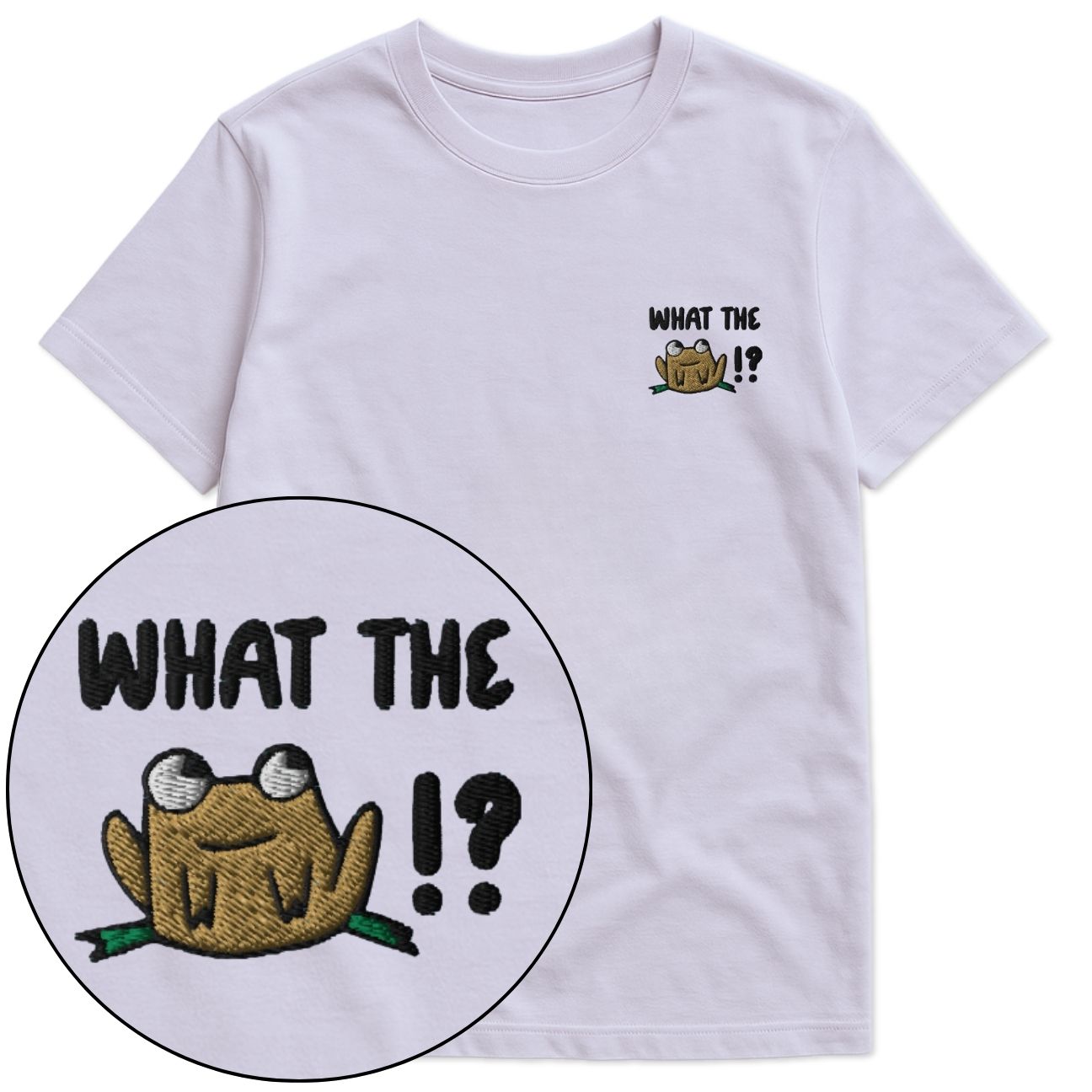 What The Frog !? Embroidered T-Shirt