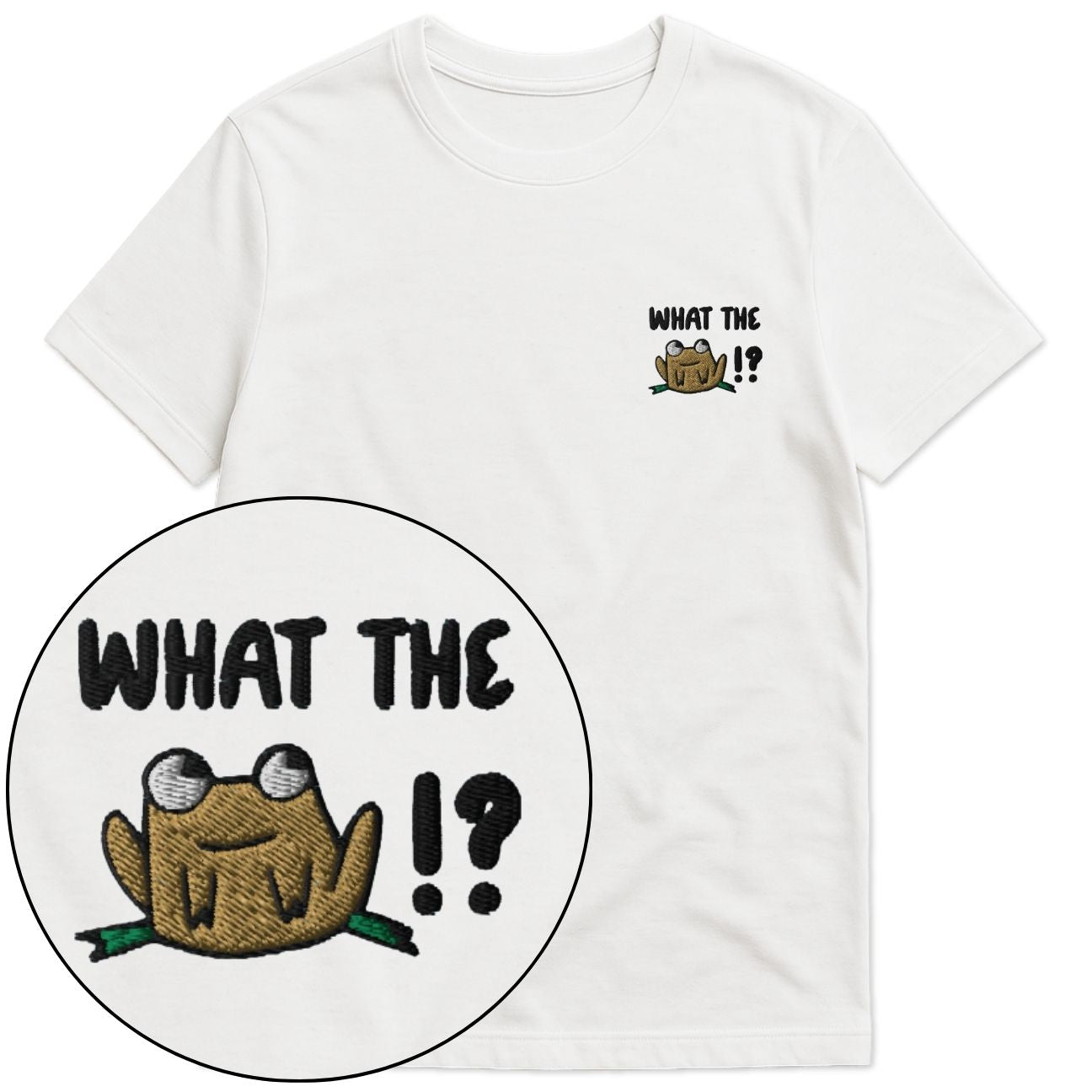 What The Frog !? Embroidered T-Shirt