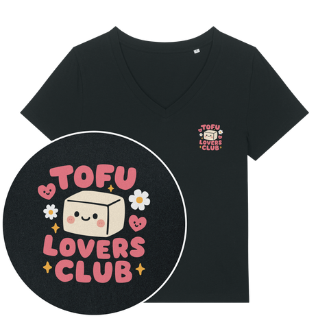 Tofu Lovers Club Women's V Neck T-Shirt