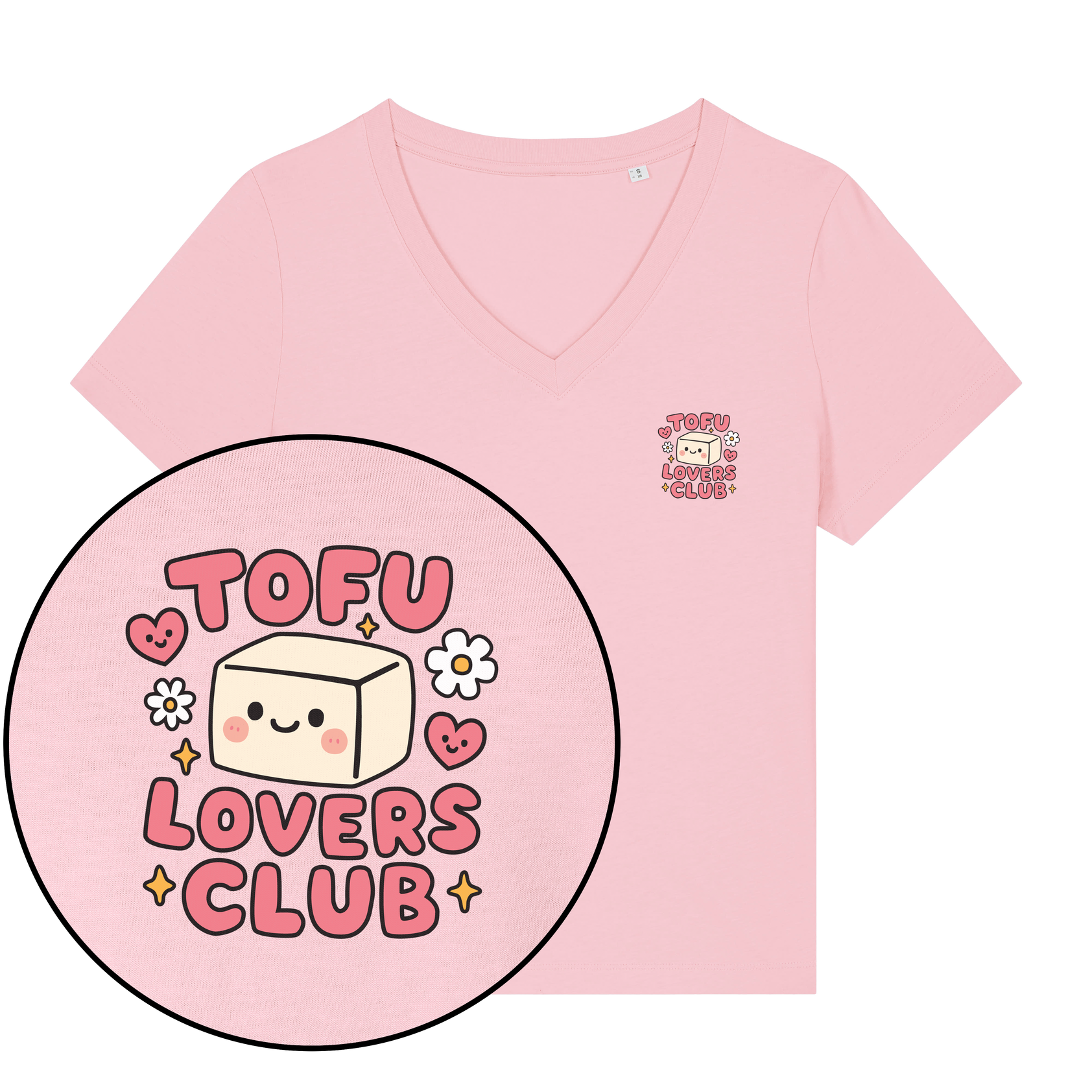 Tofu Lovers Club Women's V Neck T-Shirt