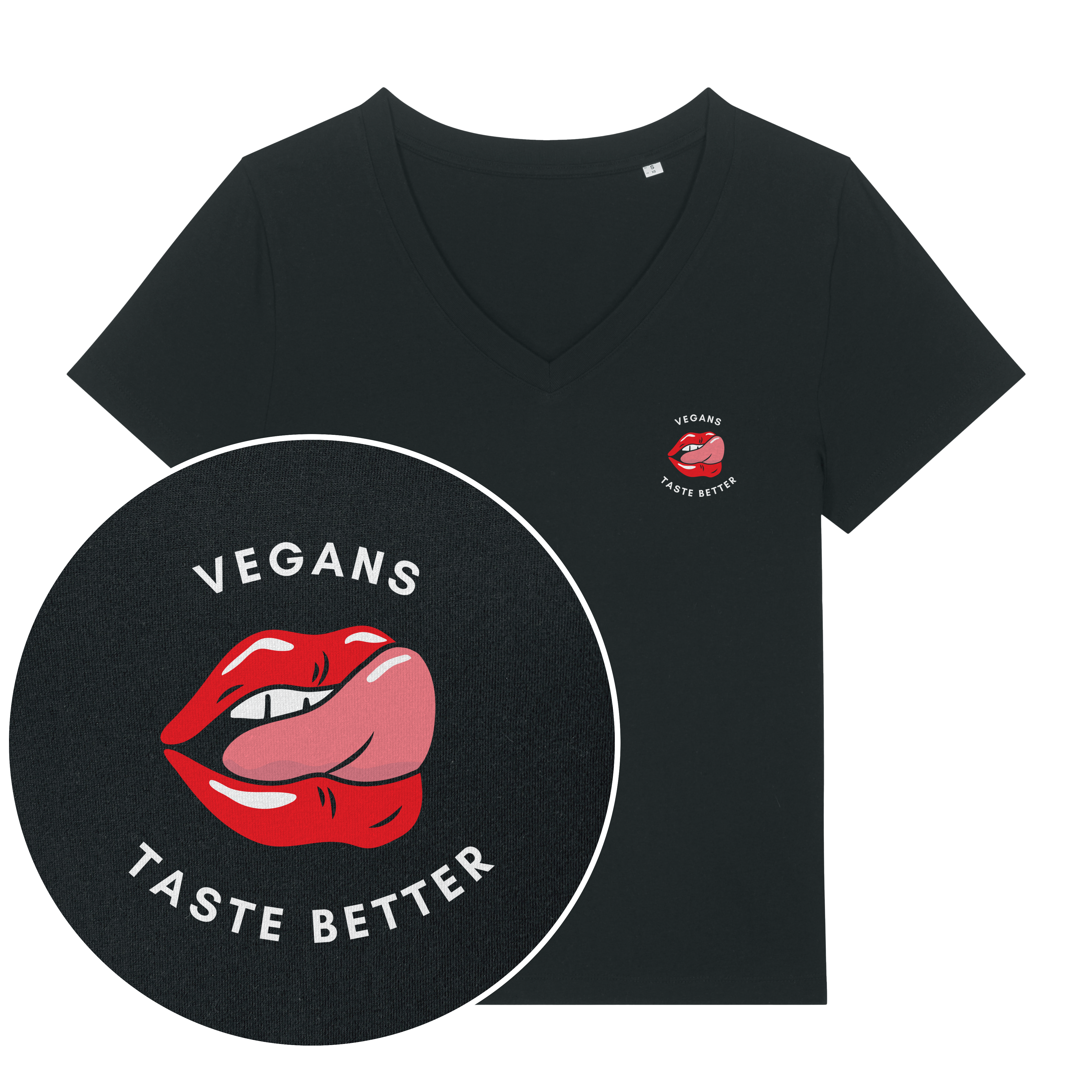 Vegans Taste Better Women's V Neck T-Shirt
