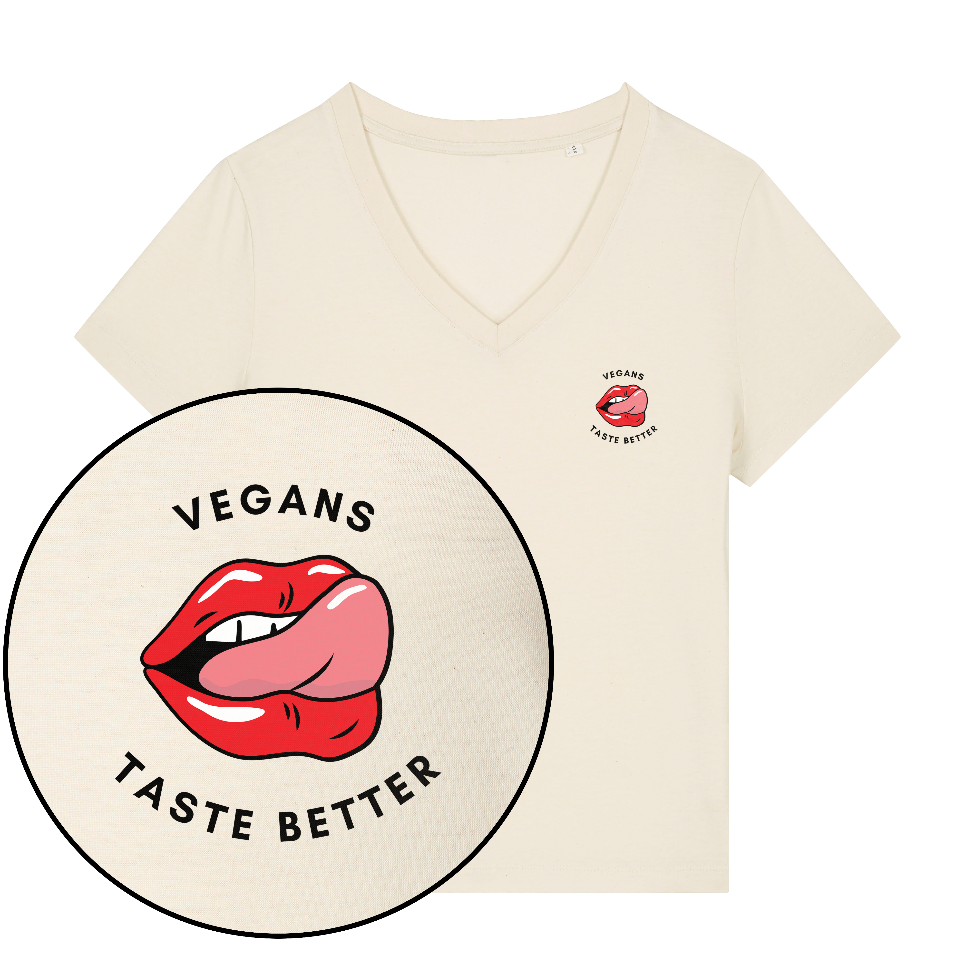 Vegans Taste Better Women's V Neck T-Shirt