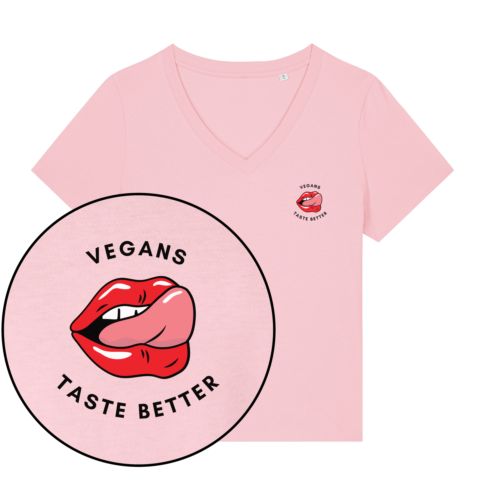 Vegans Taste Better Women's V Neck T-Shirt