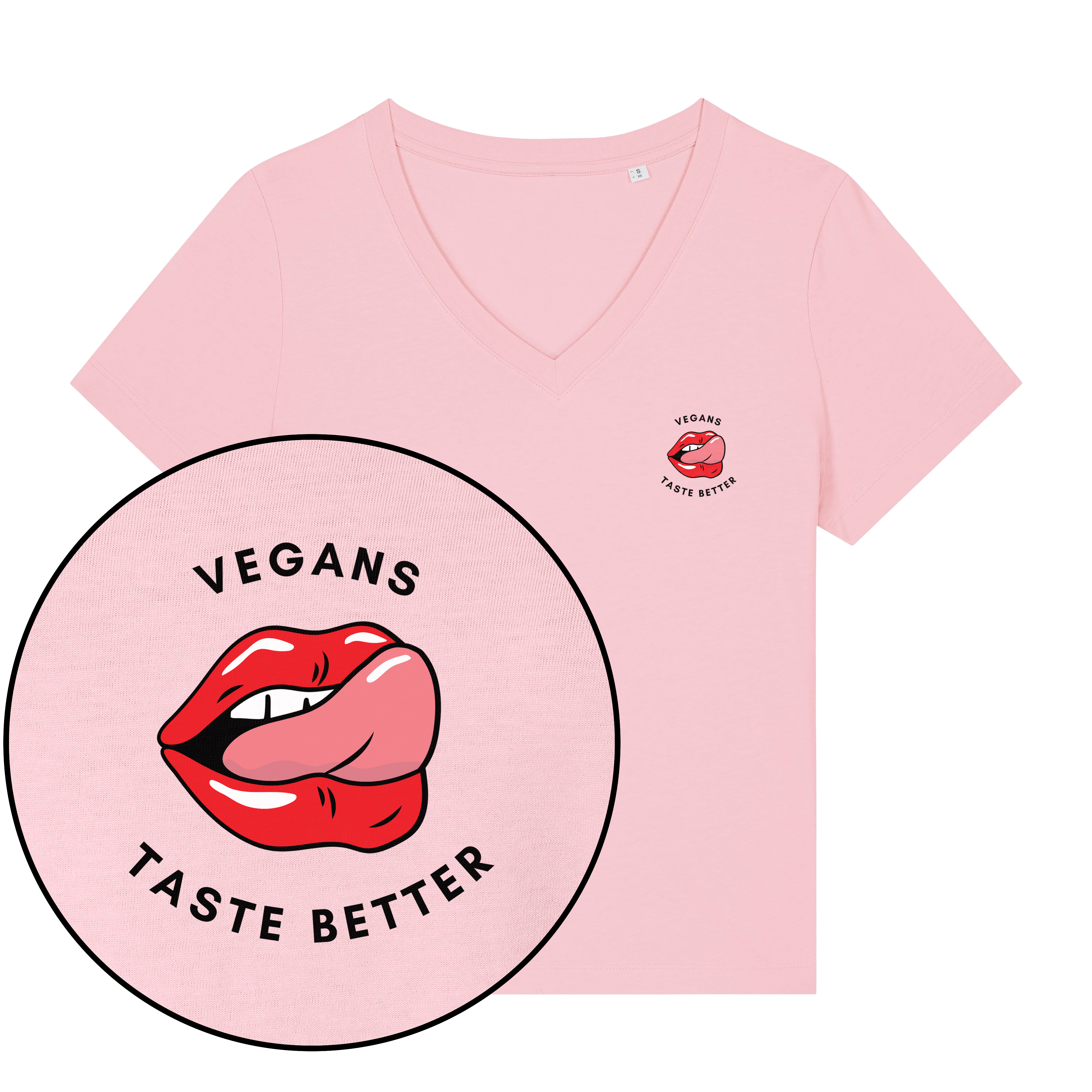 Vegans Taste Better Women's V Neck T-Shirt