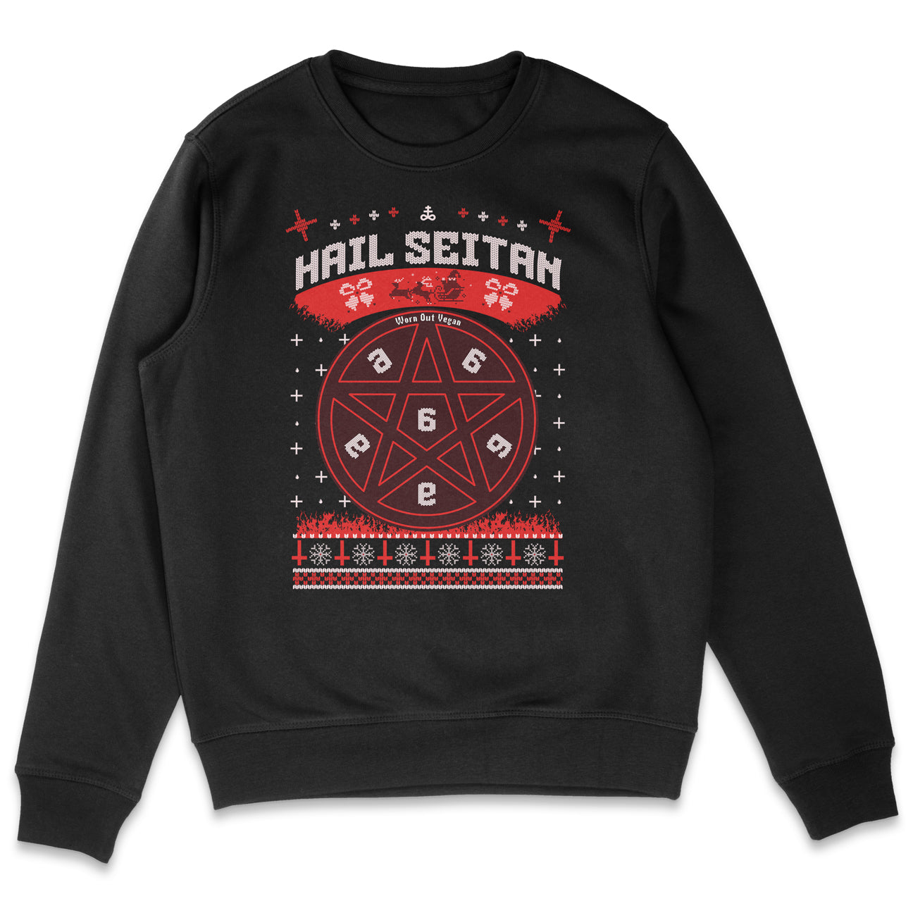 Hail Seitan Christmas Sweatshirt