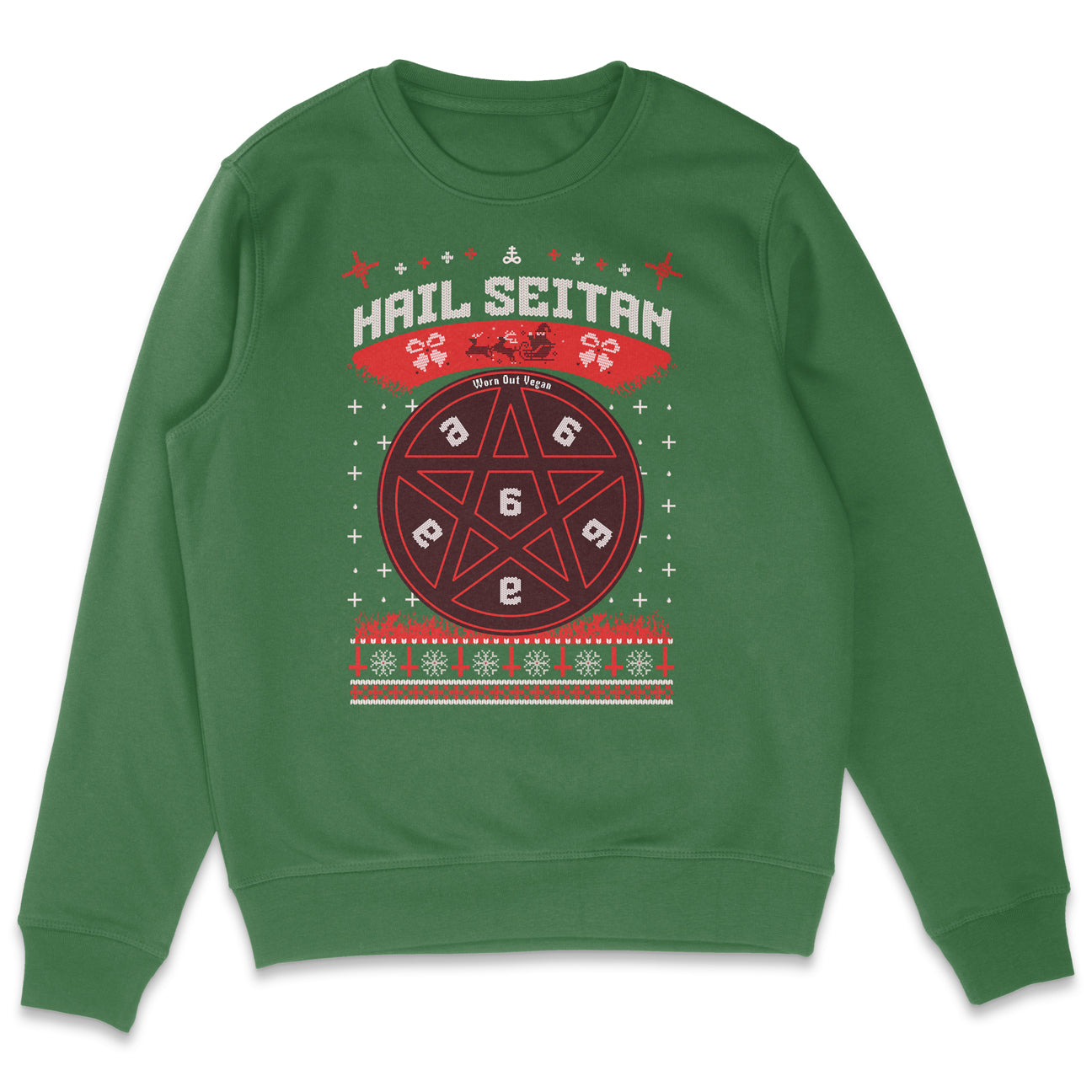 Hail Seitan Christmas Sweatshirt