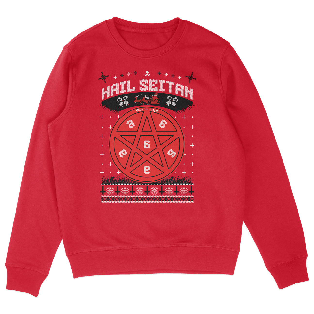 Hail Seitan Christmas Sweatshirt