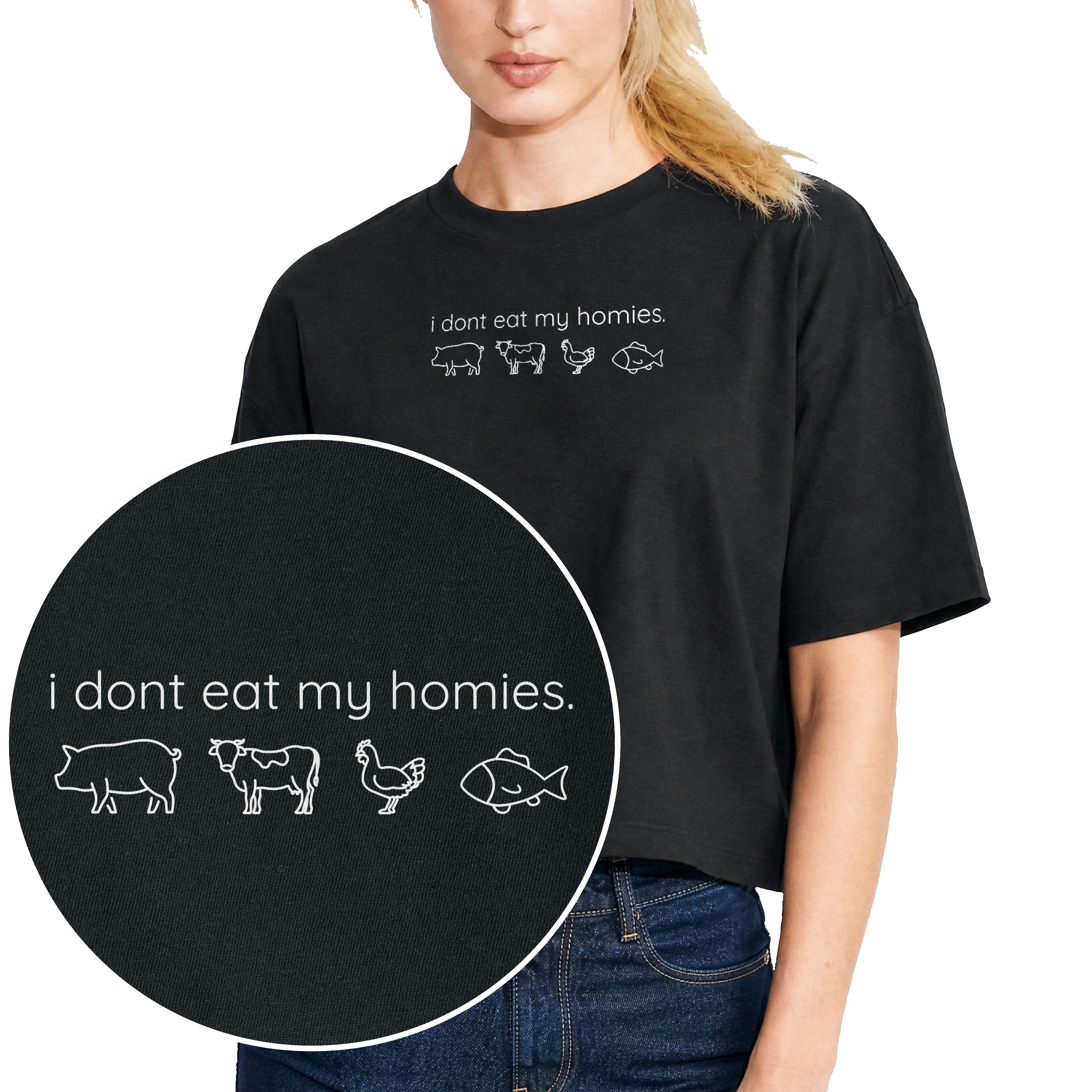 I Don't Eat My Homies Women's Boxy T-Shirt