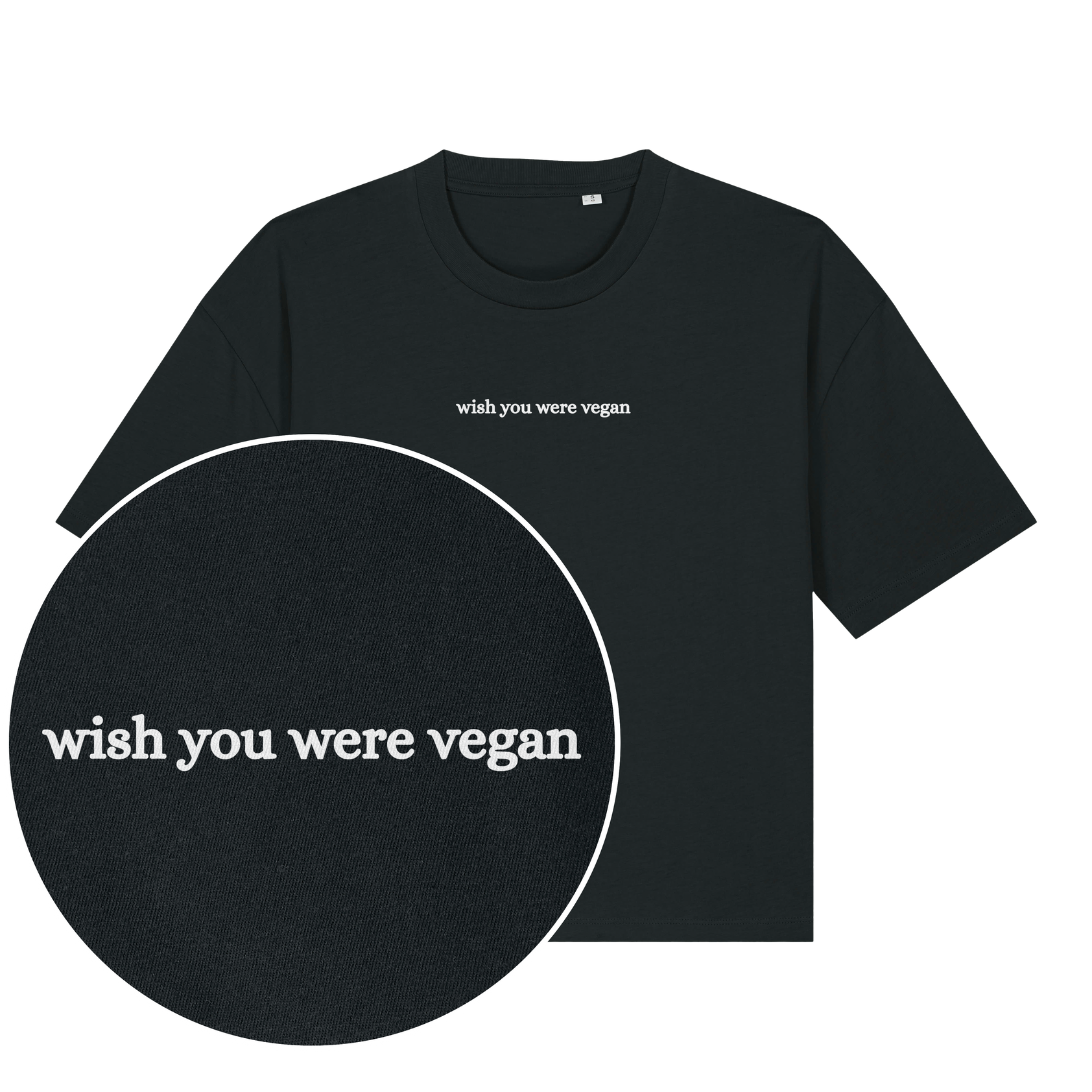 Wish You Were Vegan Boxy T-Shirt