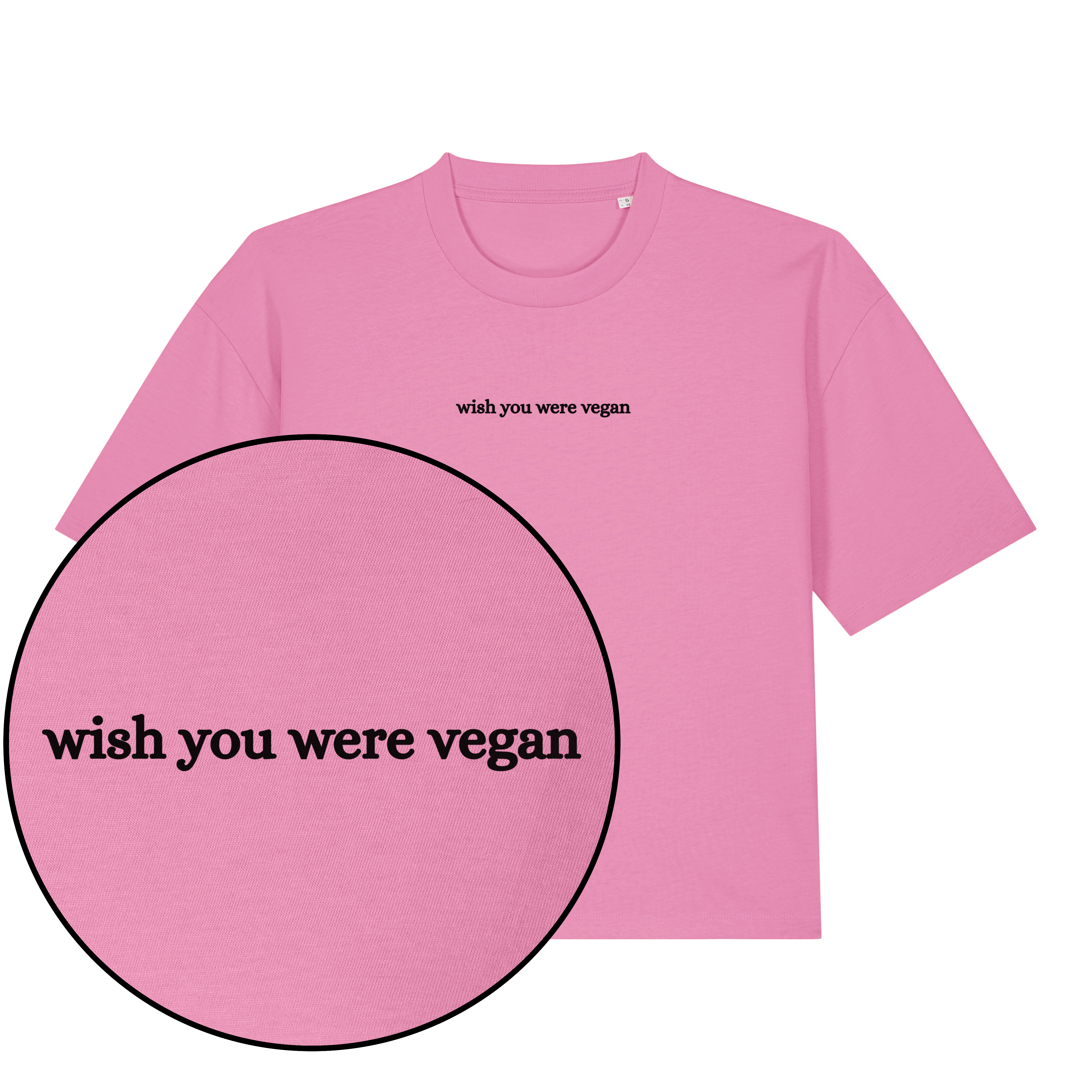 Wish You Were Vegan Boxy T-Shirt