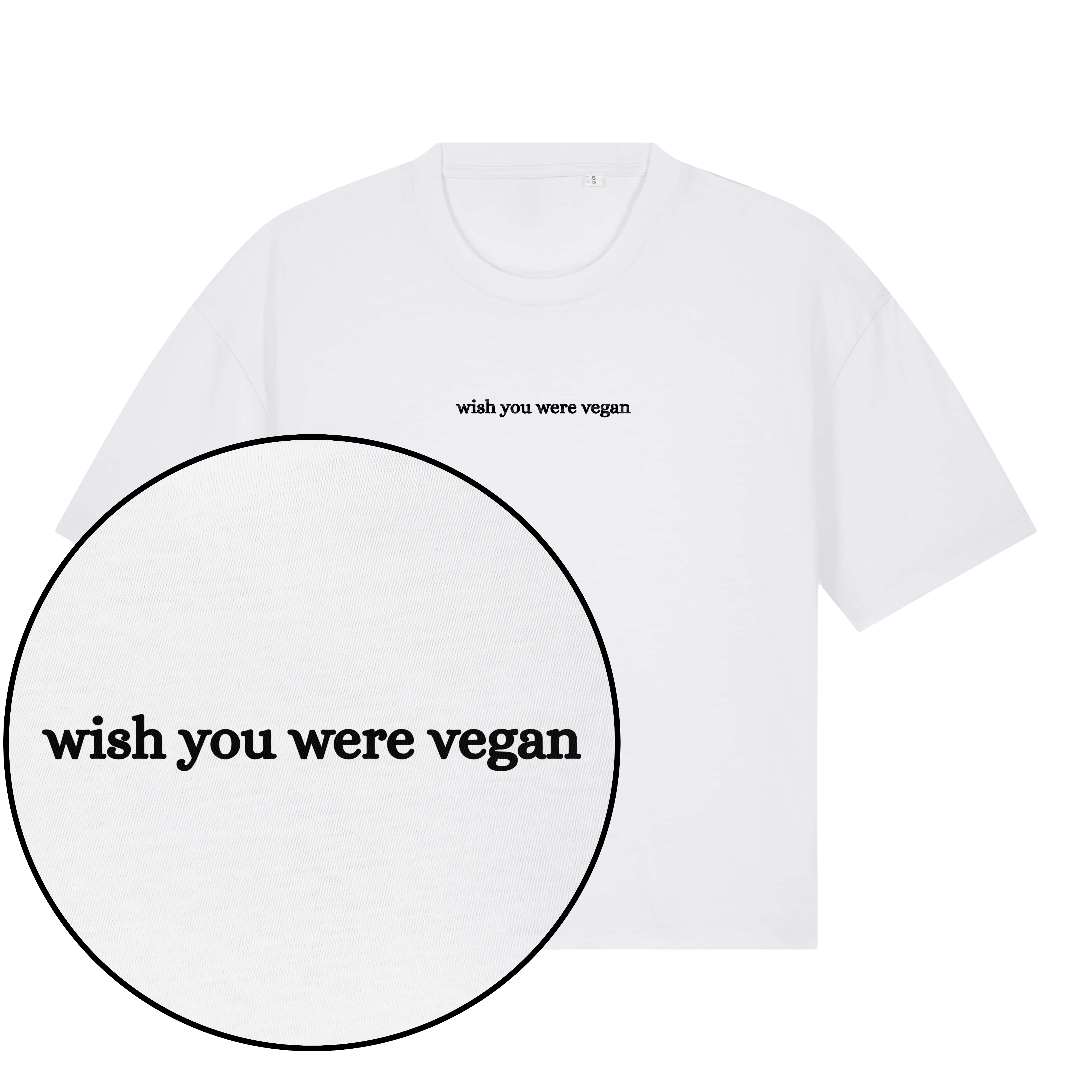 Wish You Were Vegan Boxy T-Shirt