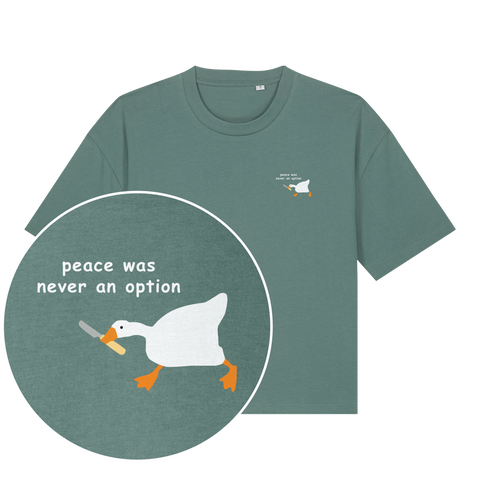 Peace Was Never An Option Women's Boxy T-Shirt