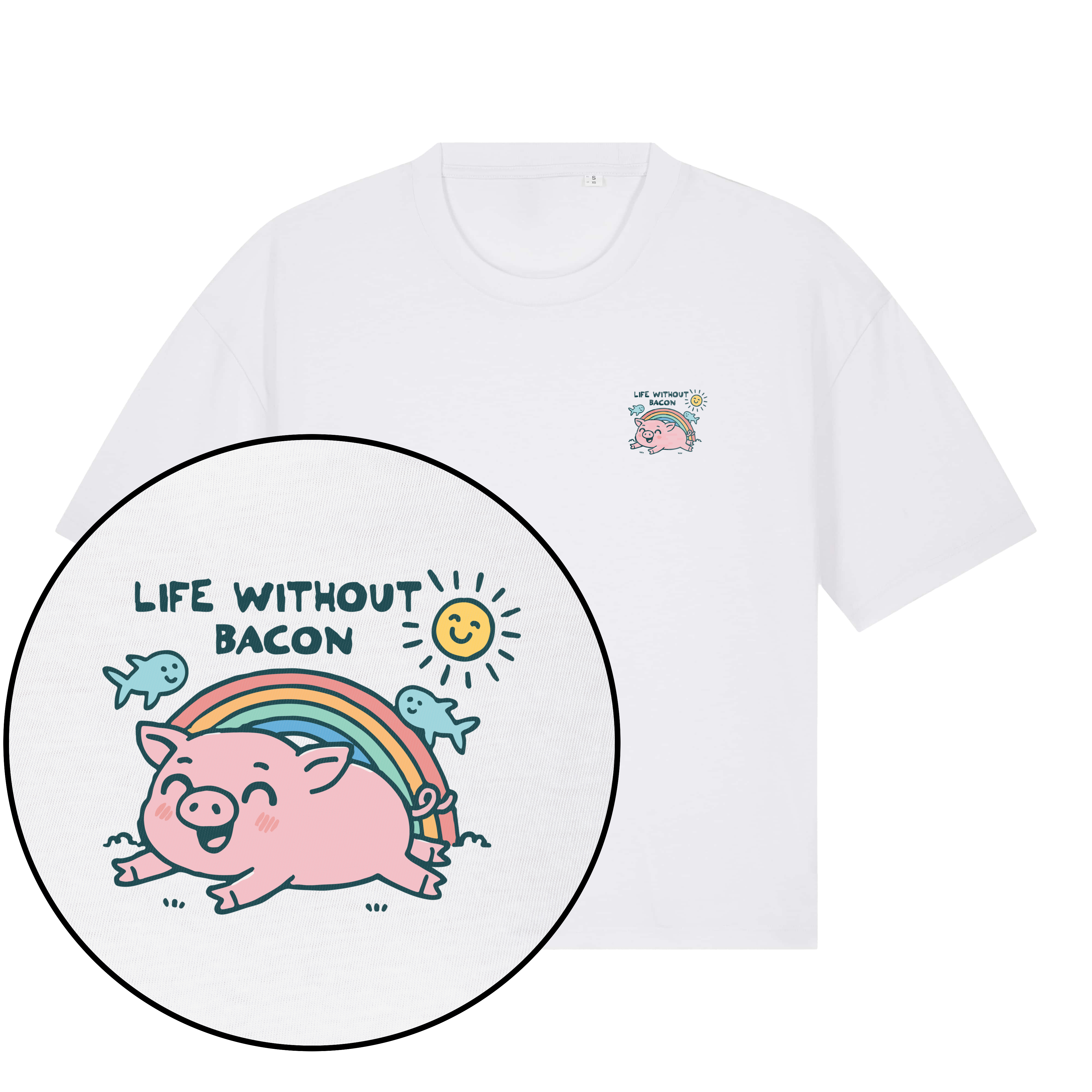 Life Without Bacon Boxy T-Shirt