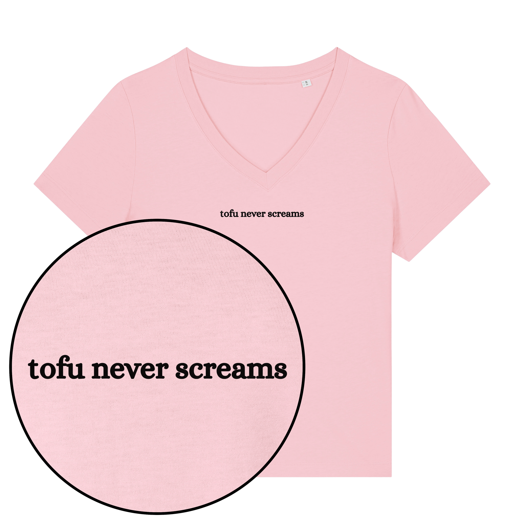 Tofu Never Screams Women's V Neck T-Shirt