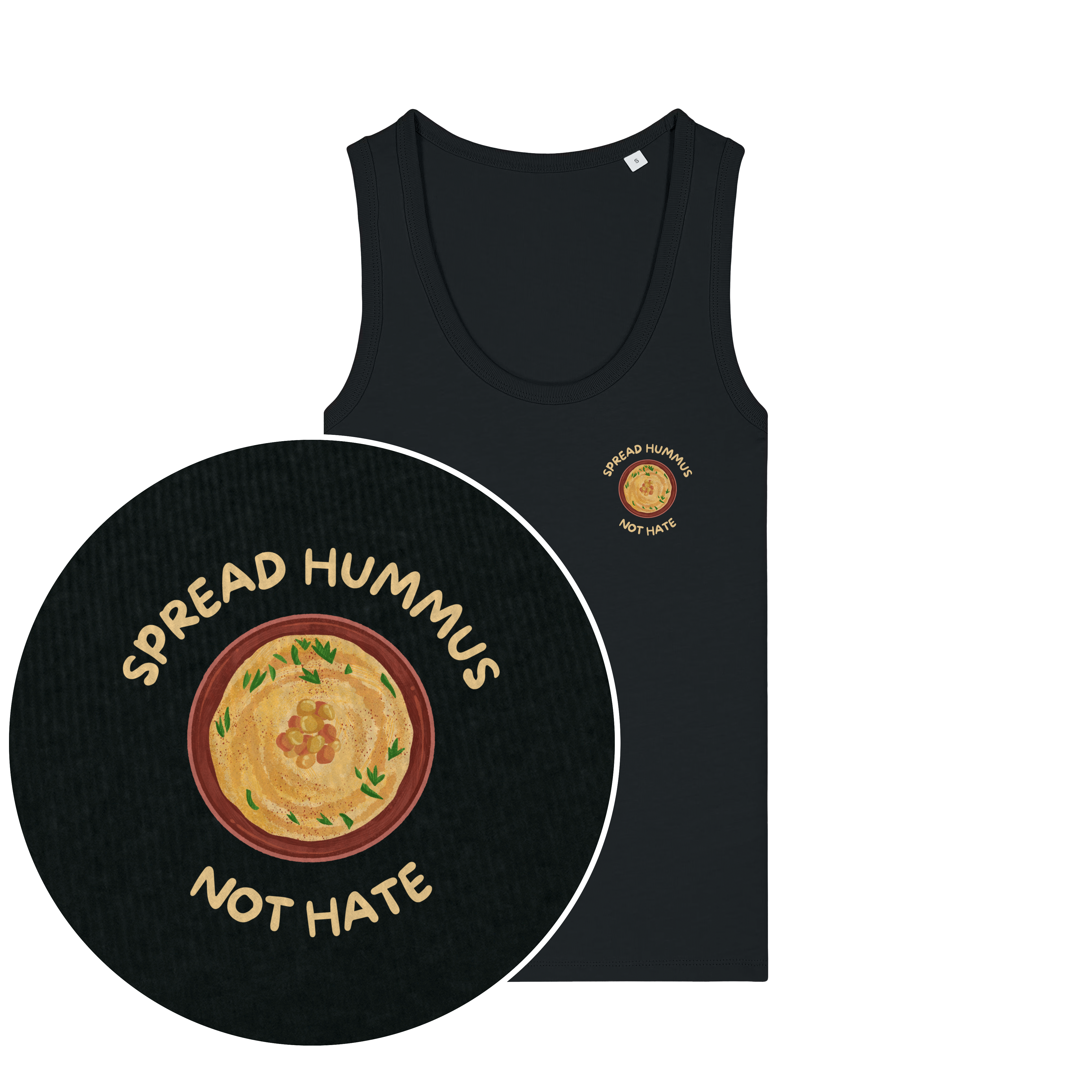 Spread Hummus Not Hate Women's Tank Top