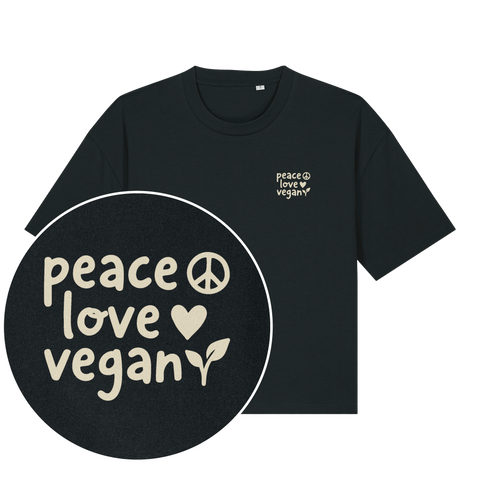 Peace Love Vegan Women's Boxy T-Shirt
