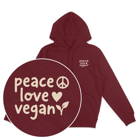 Peace Love Vegan Hoodie