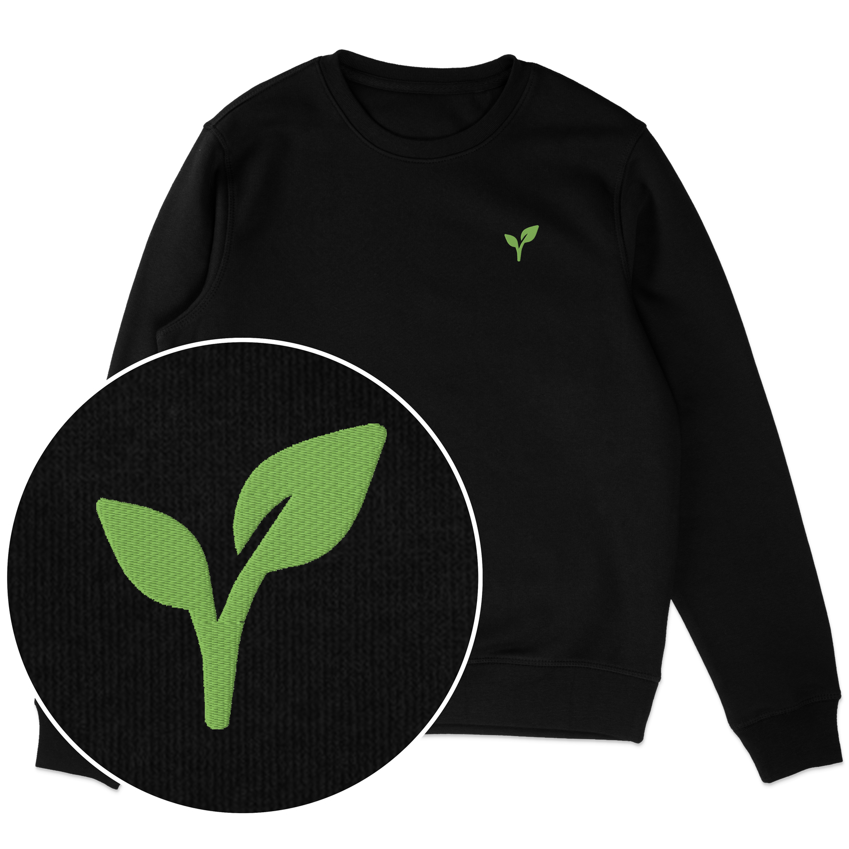 Vegan Logo Sweatshirt (Embroidered)