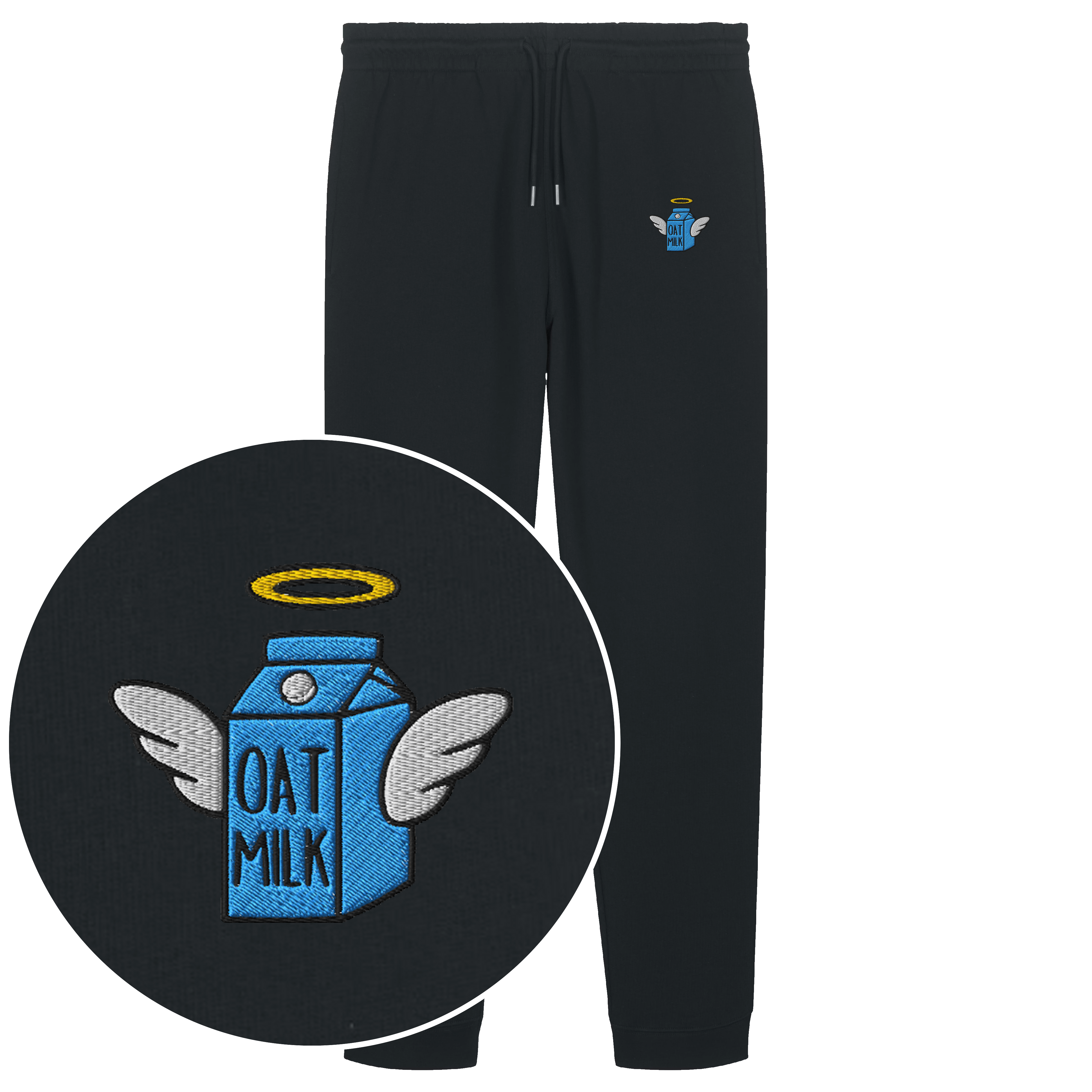 Oat Milk Joggers (Embroidered)