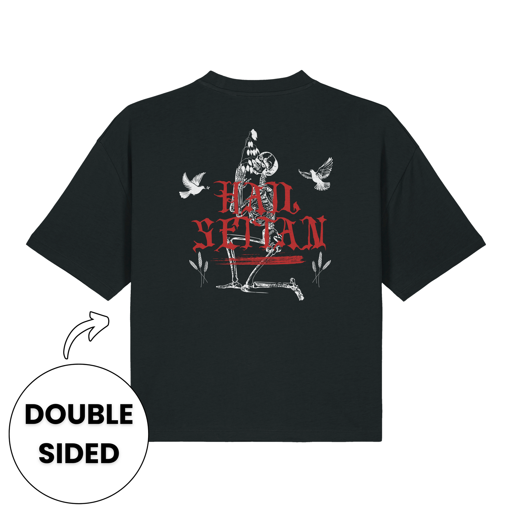 Hail Seitan Double Sided Women's Boxy T-Shirt